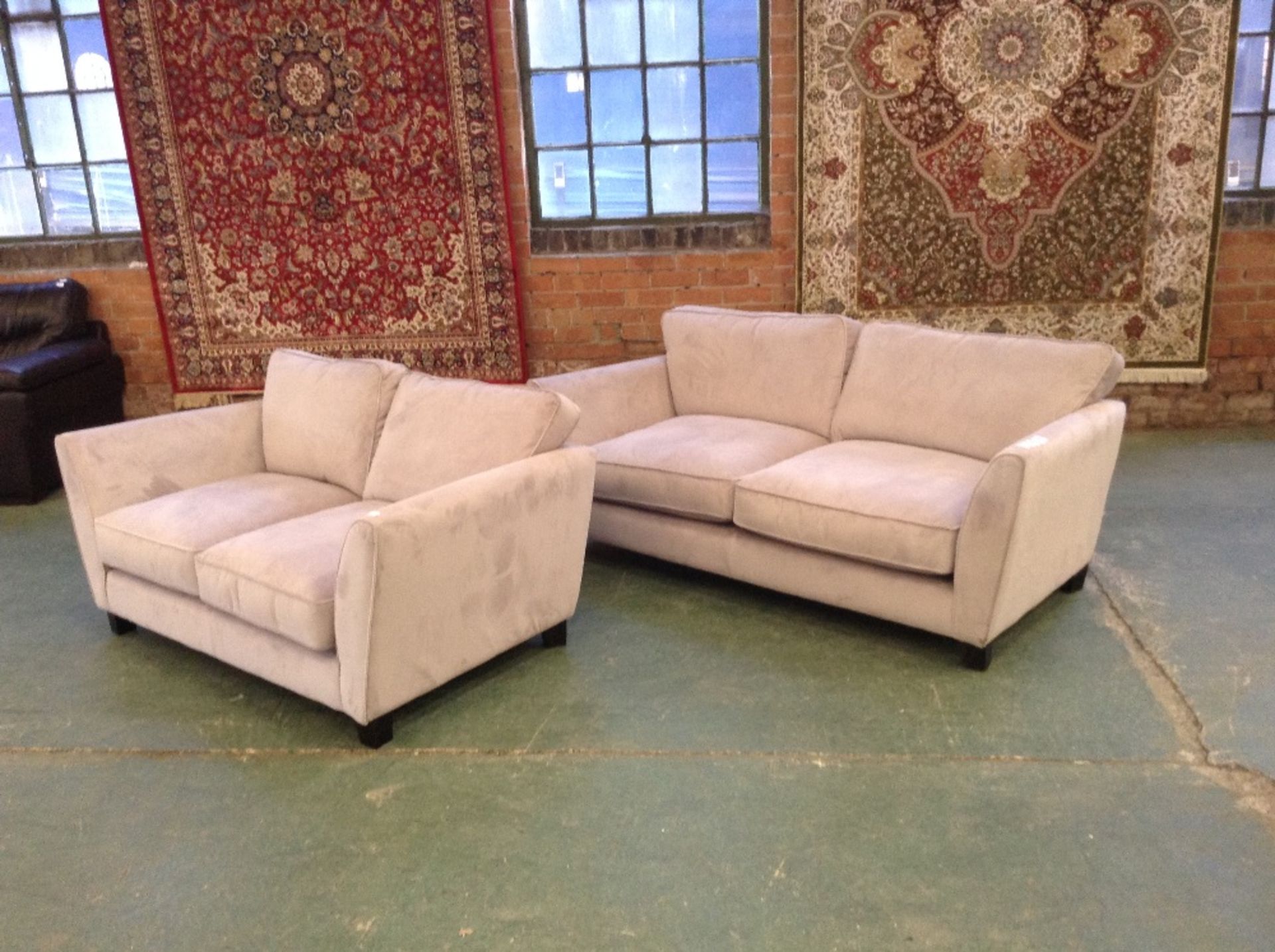 LILAC 3 SEATER SOFA AND 2 SEATER SOFA