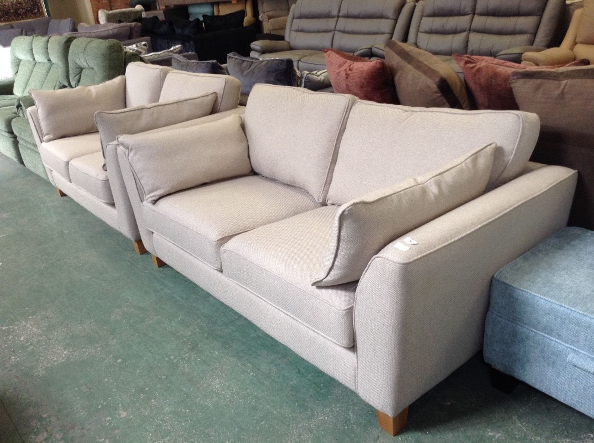 BISCUIT 2.5 SEATER SOFA AND 2 SEATER SOFA
