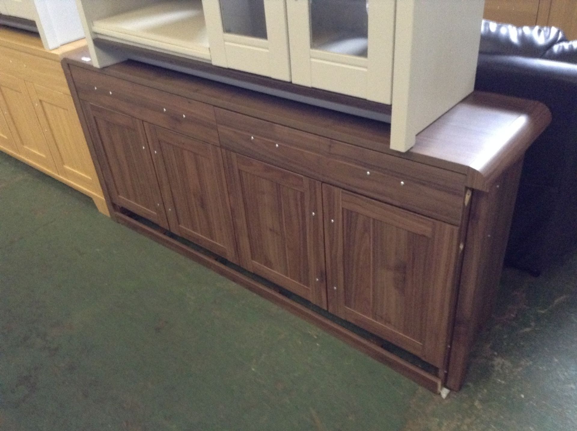 WALNUT 4 DOOR SIDEBOARD (return)