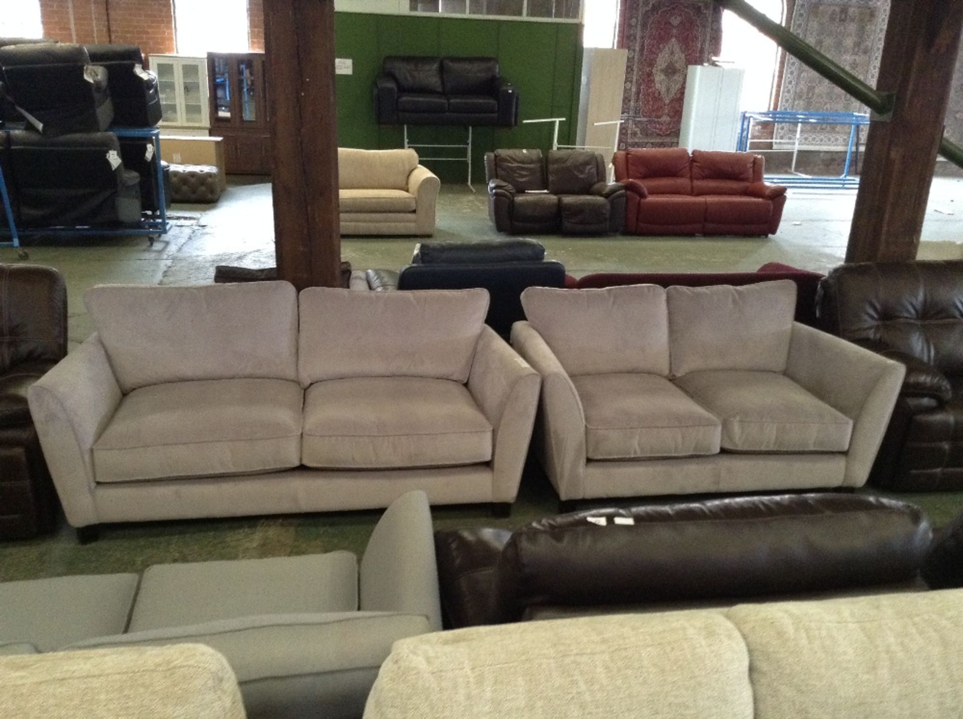 LILAC 3 SEATER AND 2 SEATER SOFA (4)