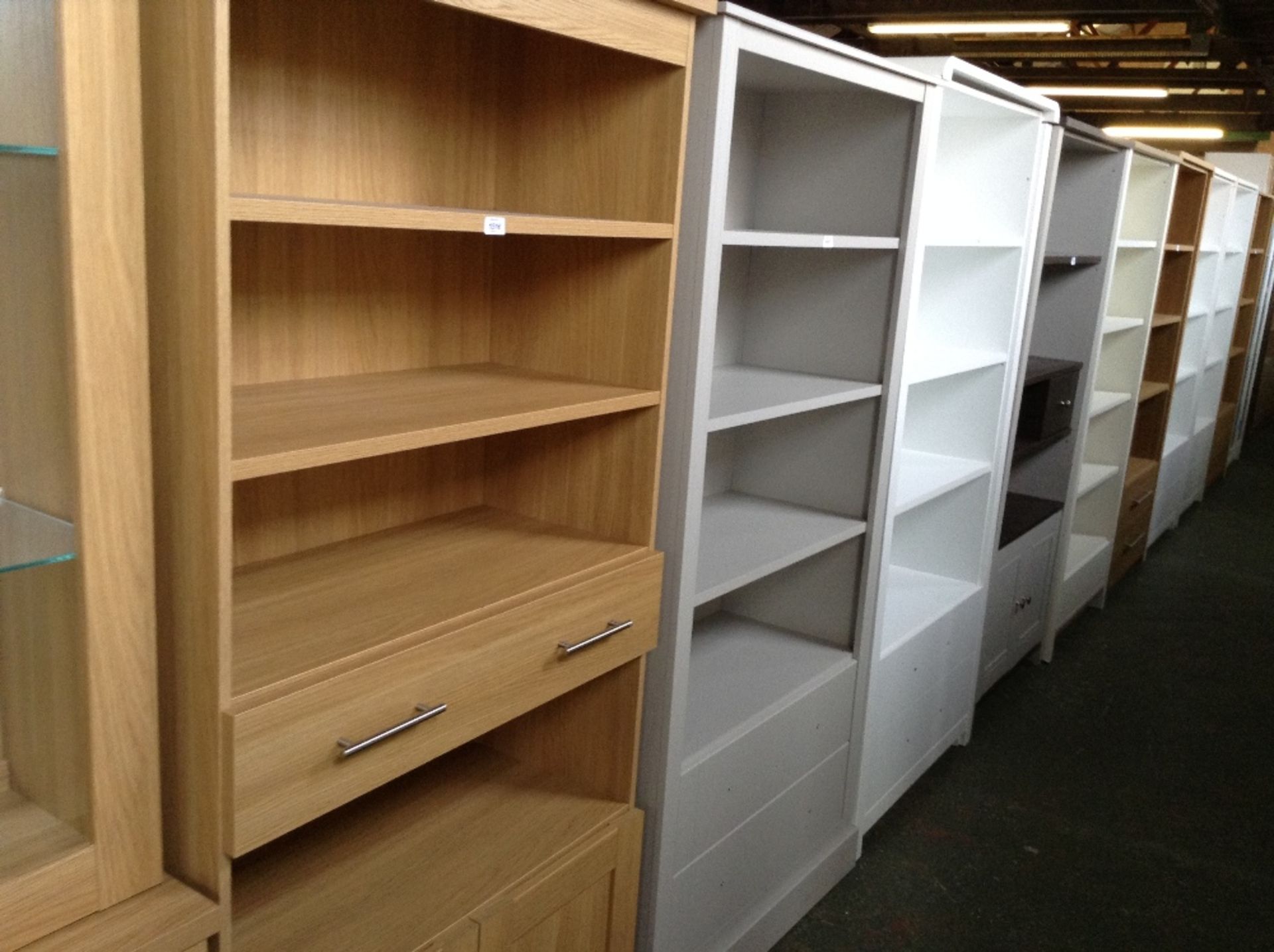 SOFT GREY OPEN BOOKCASE (return)