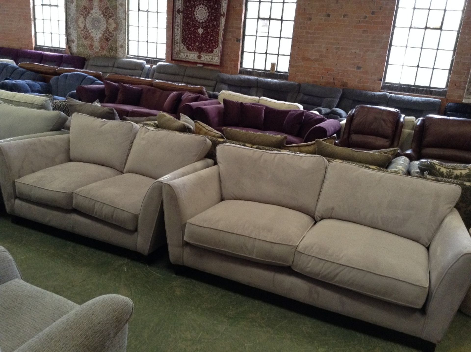 LILAC 3 SEATER SOFA AND 2 SEATER SOFA