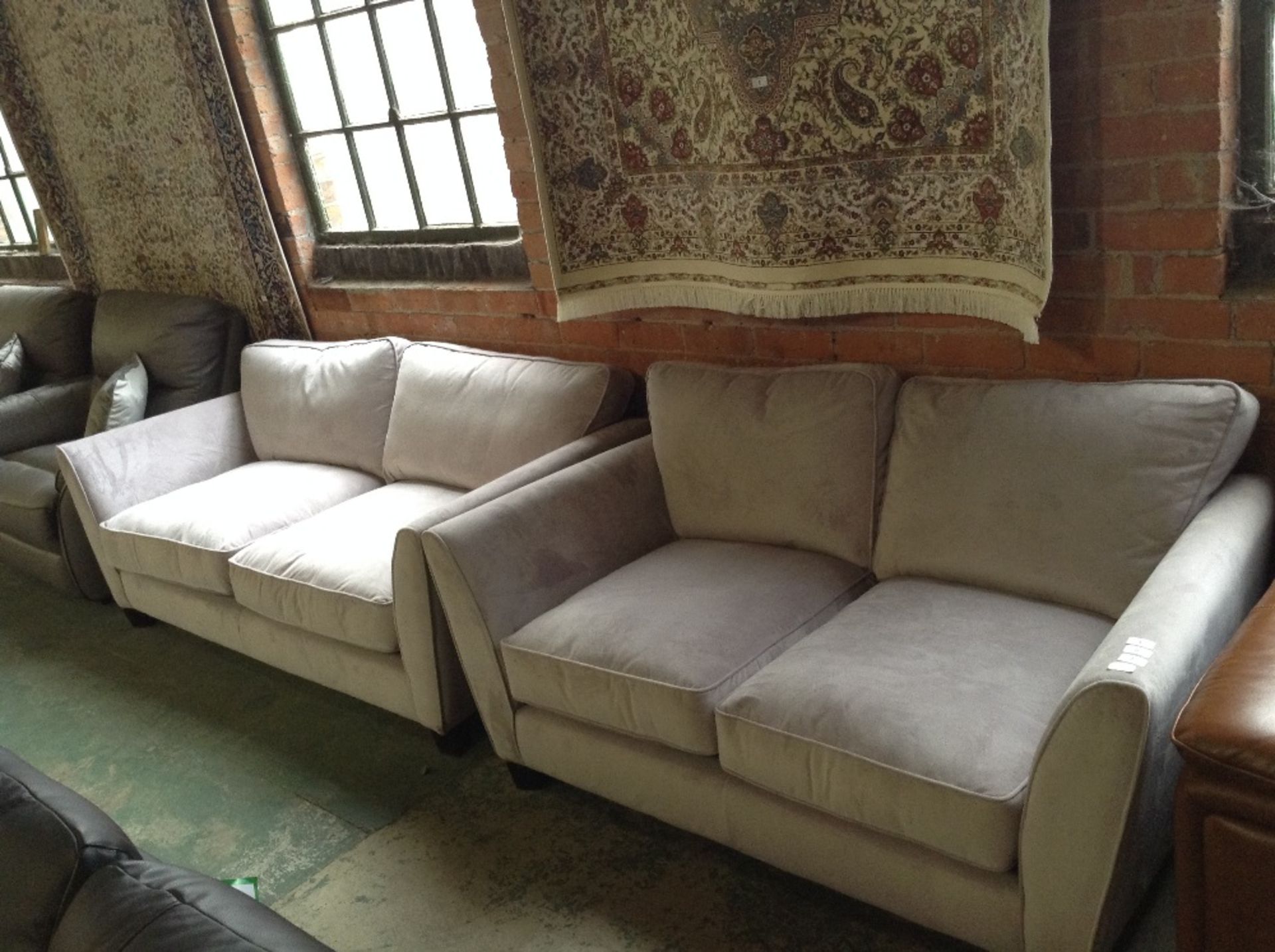 LILAC 3 SEATER SOFA AND 2 SEATER SOFA