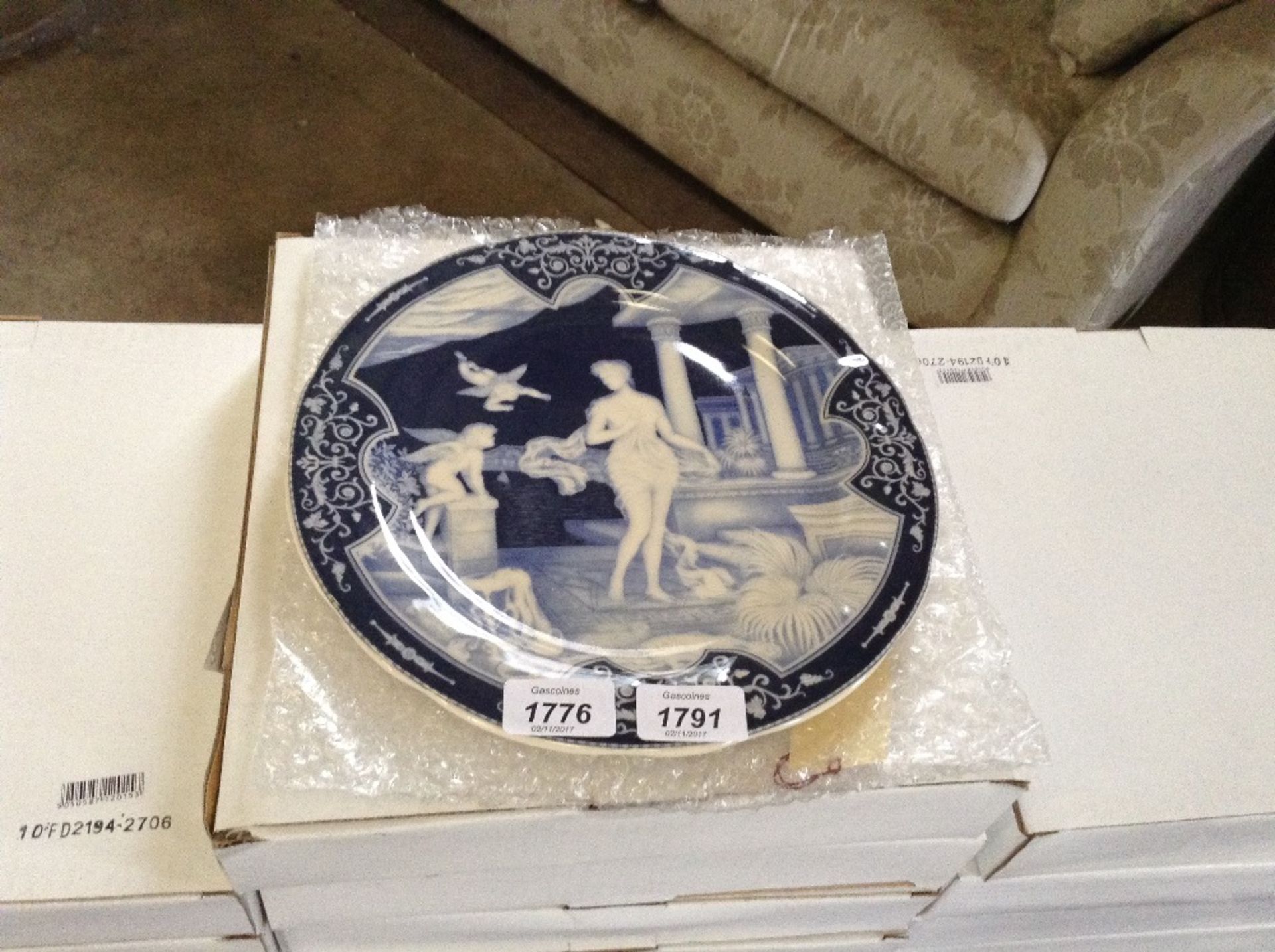 BLUE AND WHITE PLATE