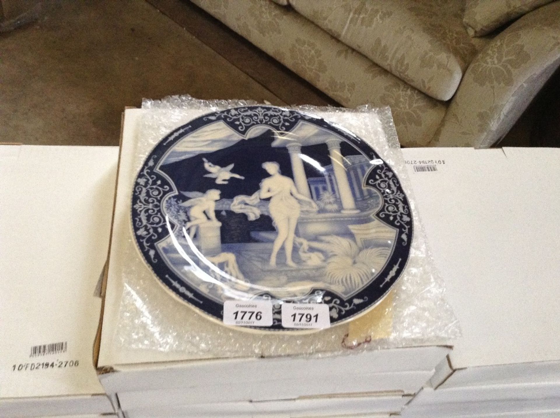 BLUE AND WHITE PLATE