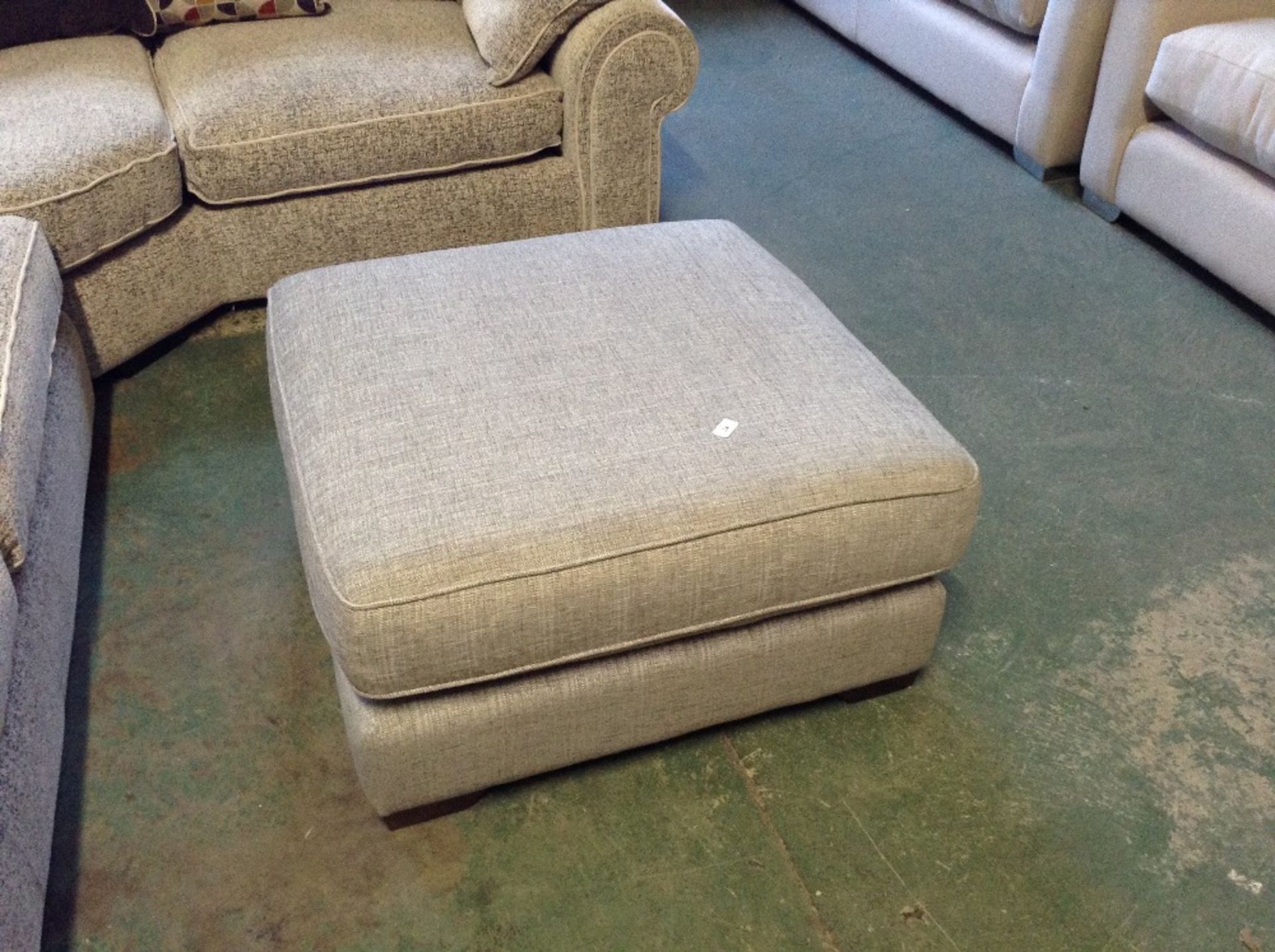 GREY FOOTSTOOL