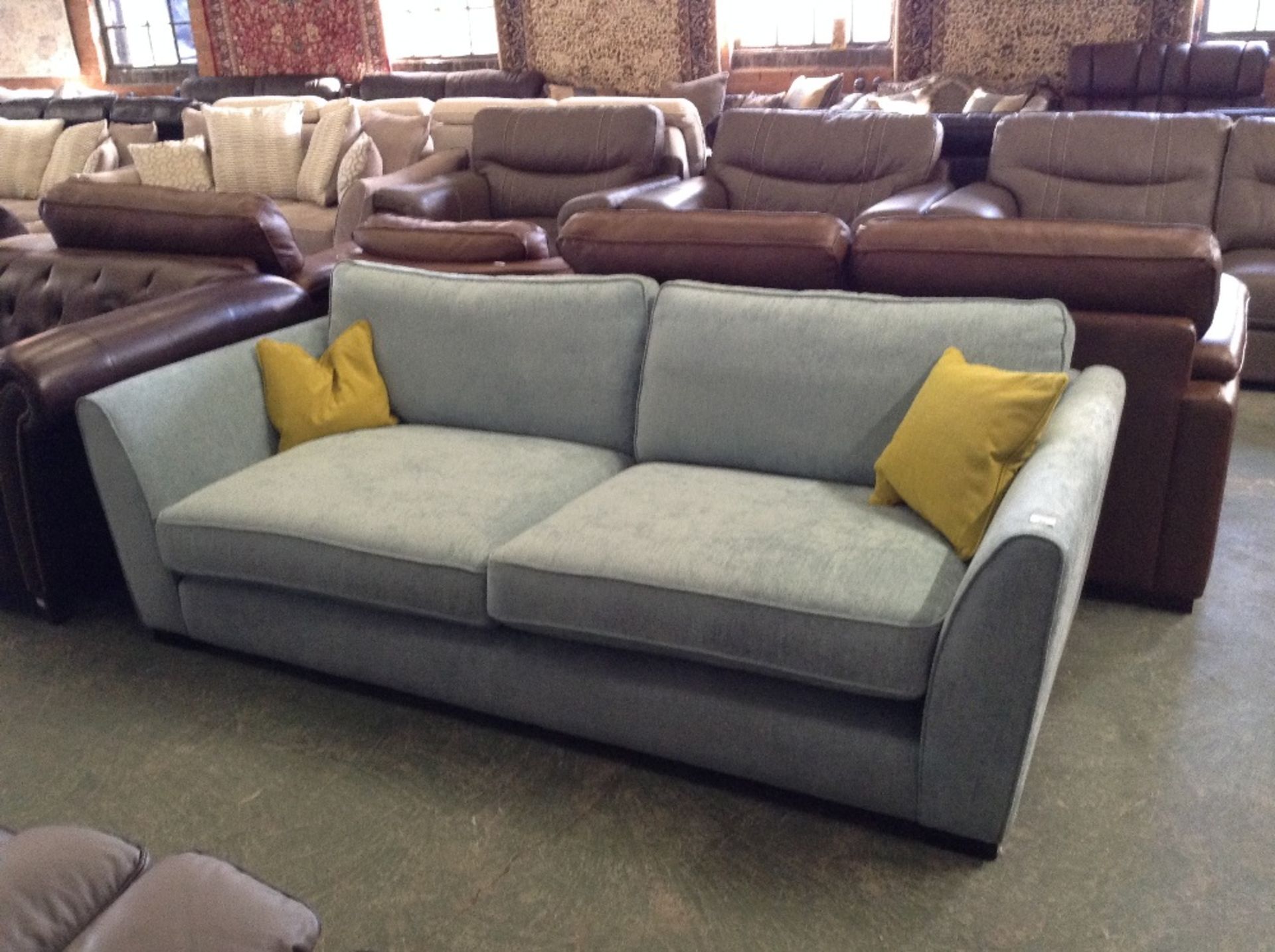 TEAL 3 SEATER SOFA