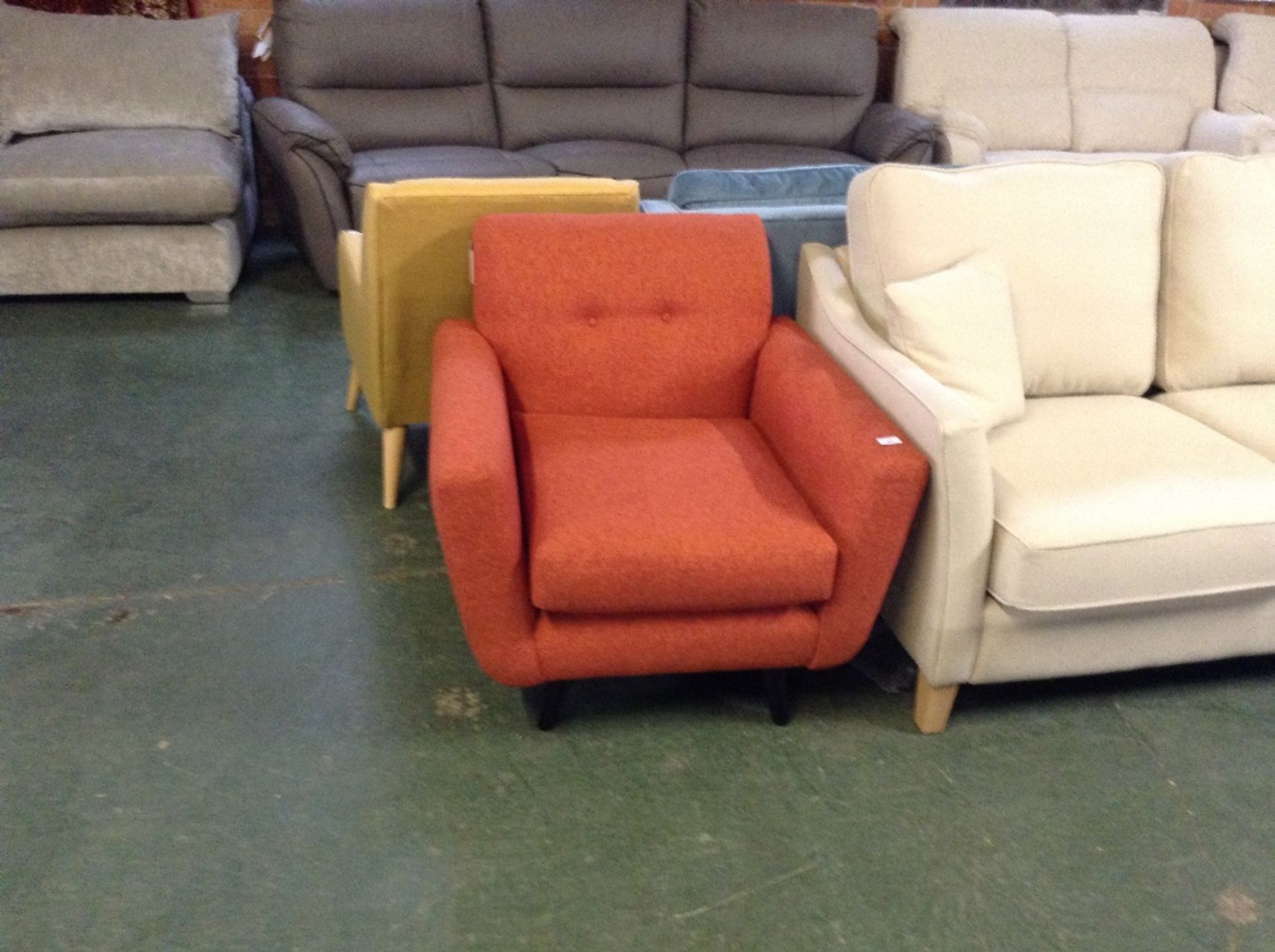 ORANGE ACCENT CHAIR