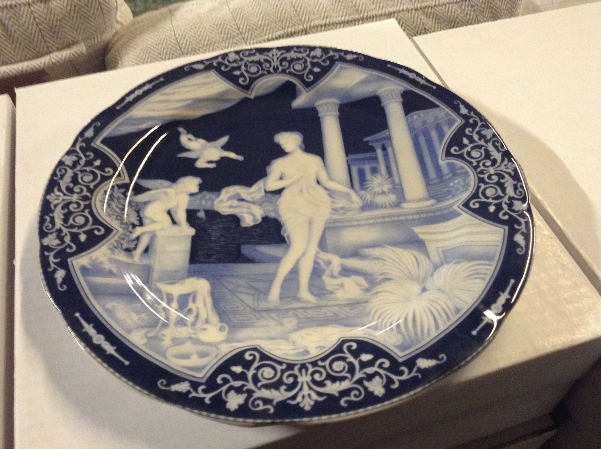 BLUE AND WHITE PLATE