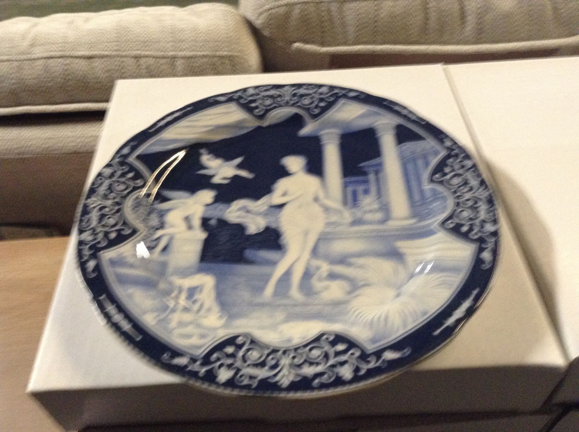 BLUE AND WHITE PLATE