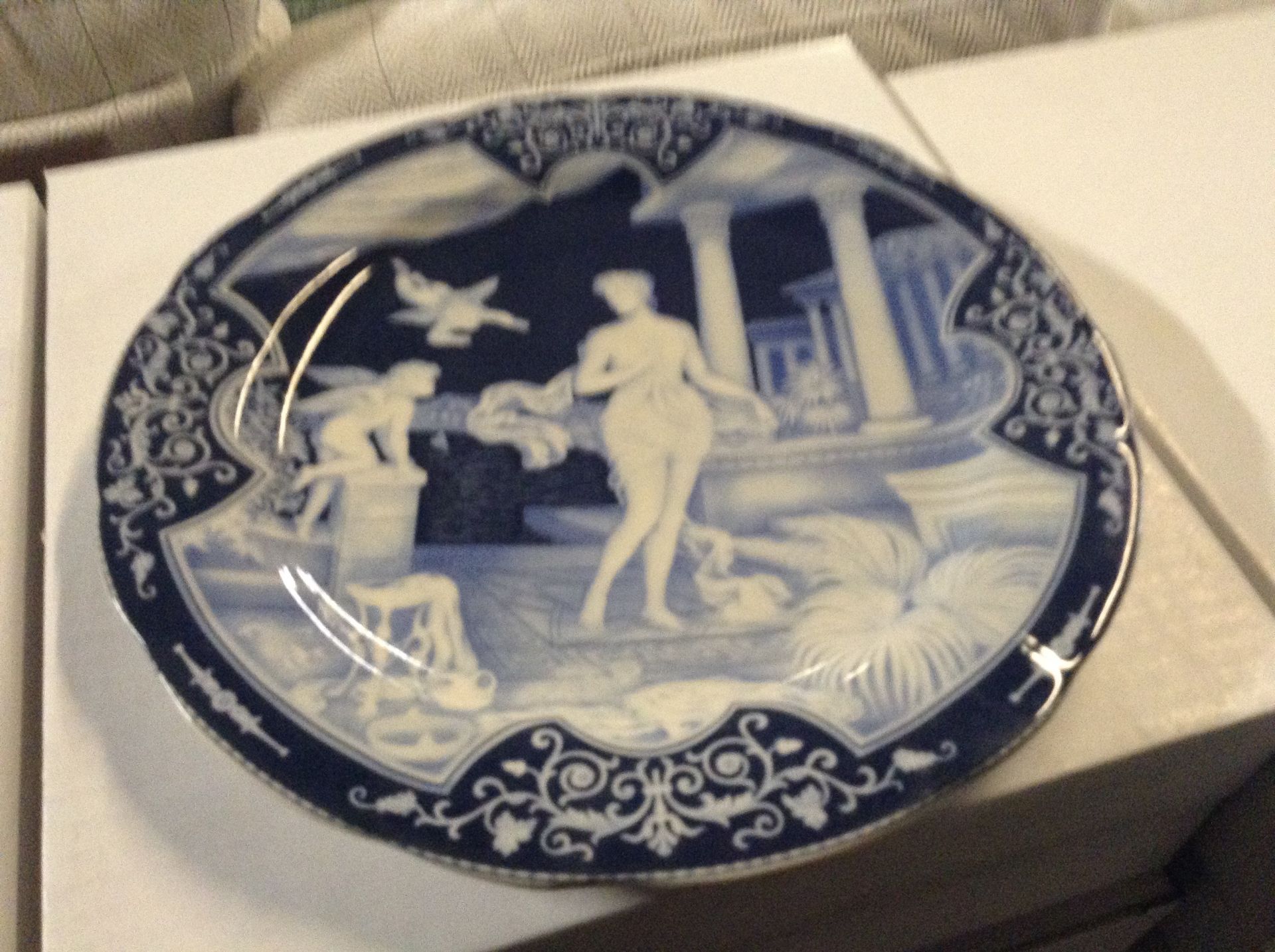 BLUE AND WHITE PLATE