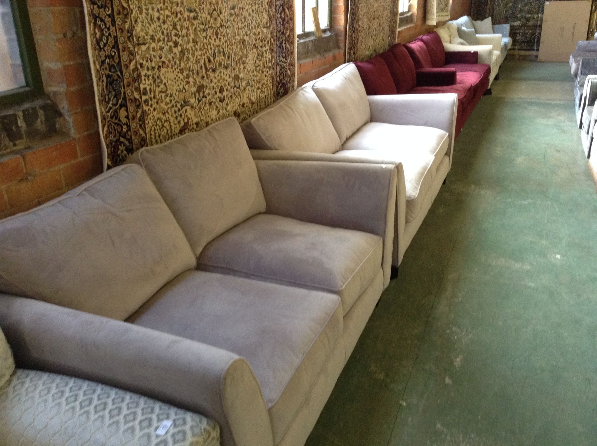 LILAC 3 SEATER SOFA AND TWO SEATER SOFA