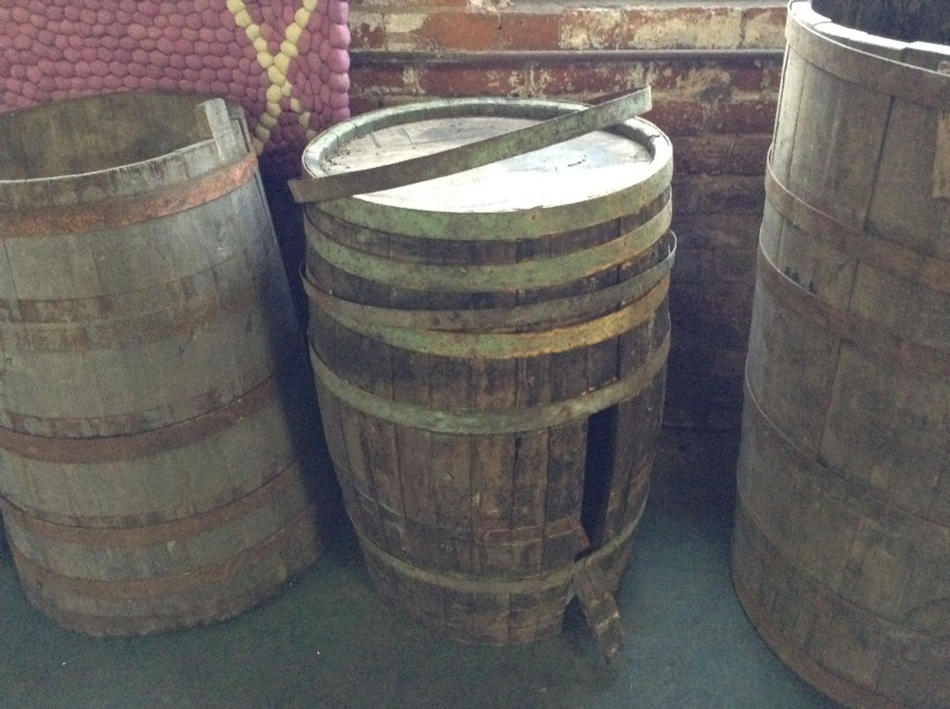 WOODEN BARREL - Image 2 of 2