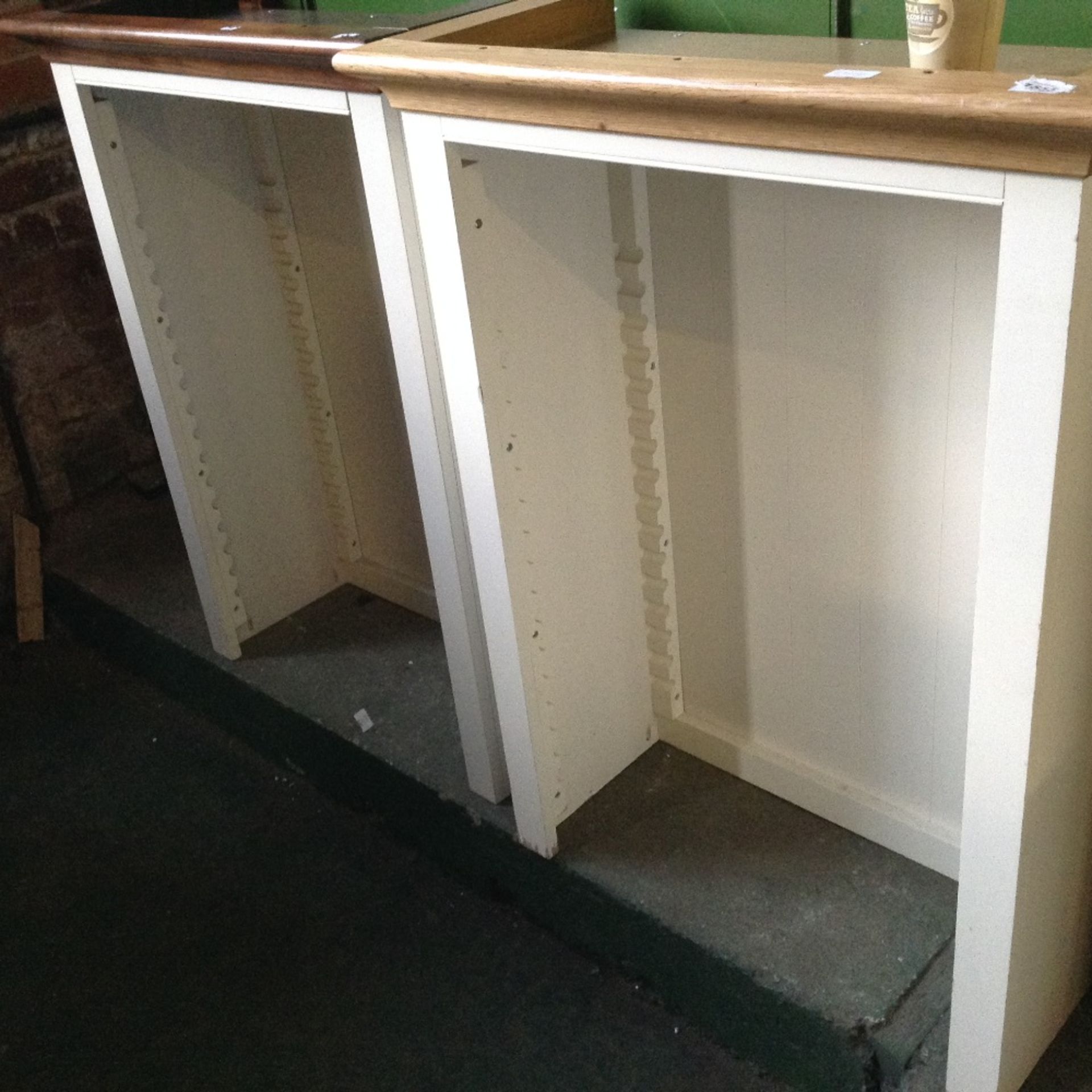 2X BOOKCASE TOPS (missing shelves) - Image 2 of 2