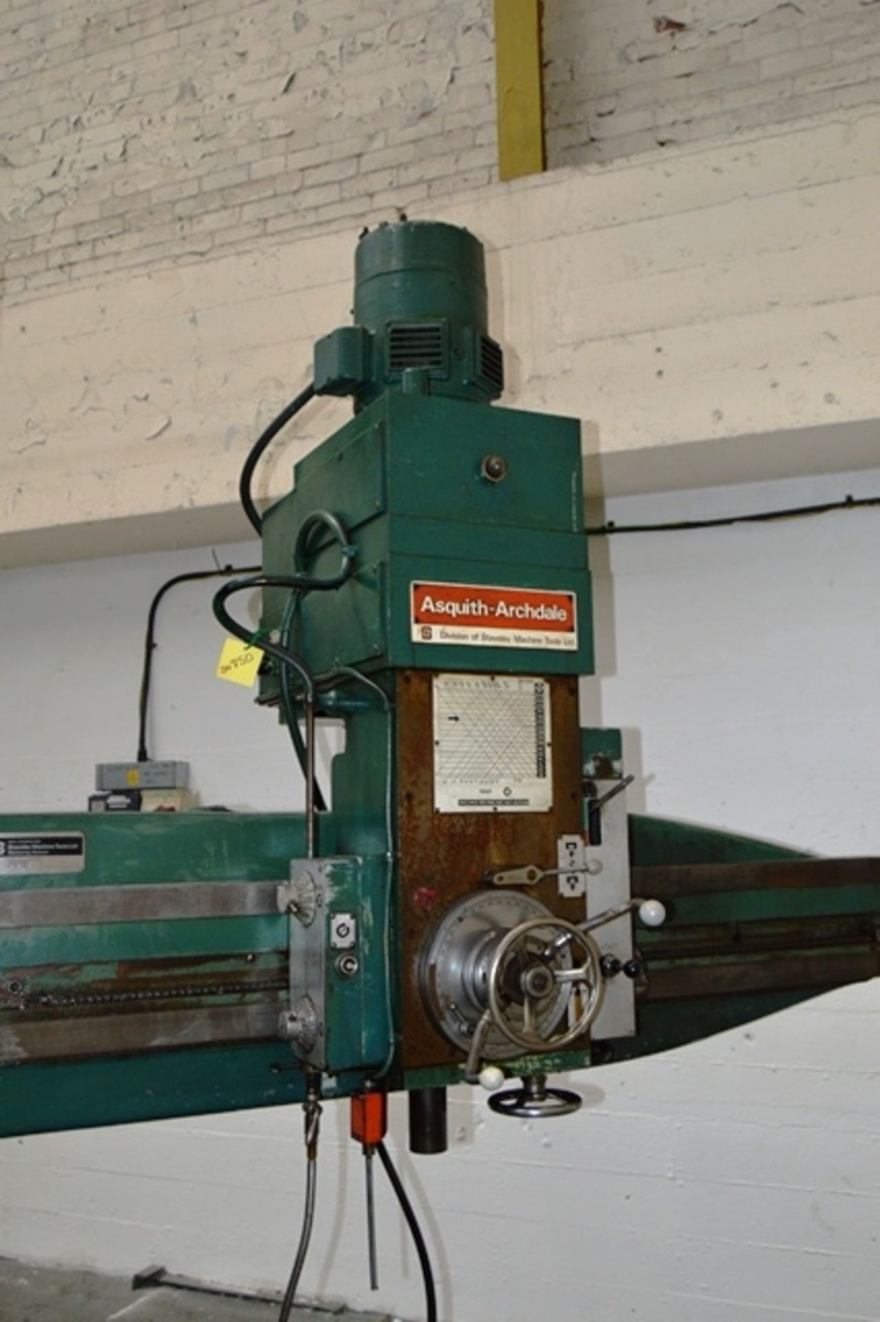 Asquith Power Thrust 6' Radial Arm Drill (1971) - Image 3 of 9