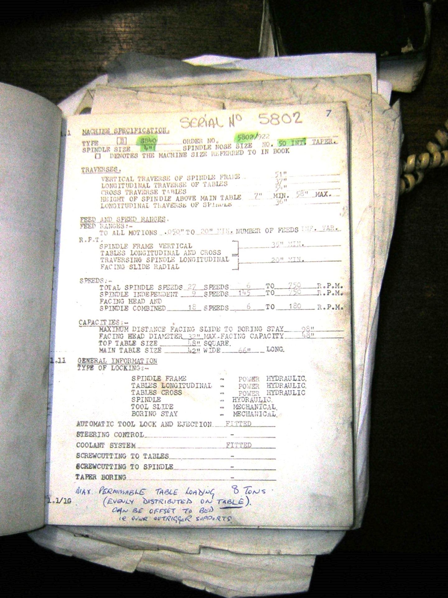 Richards SB40 Horizontal Borer - Image 6 of 6