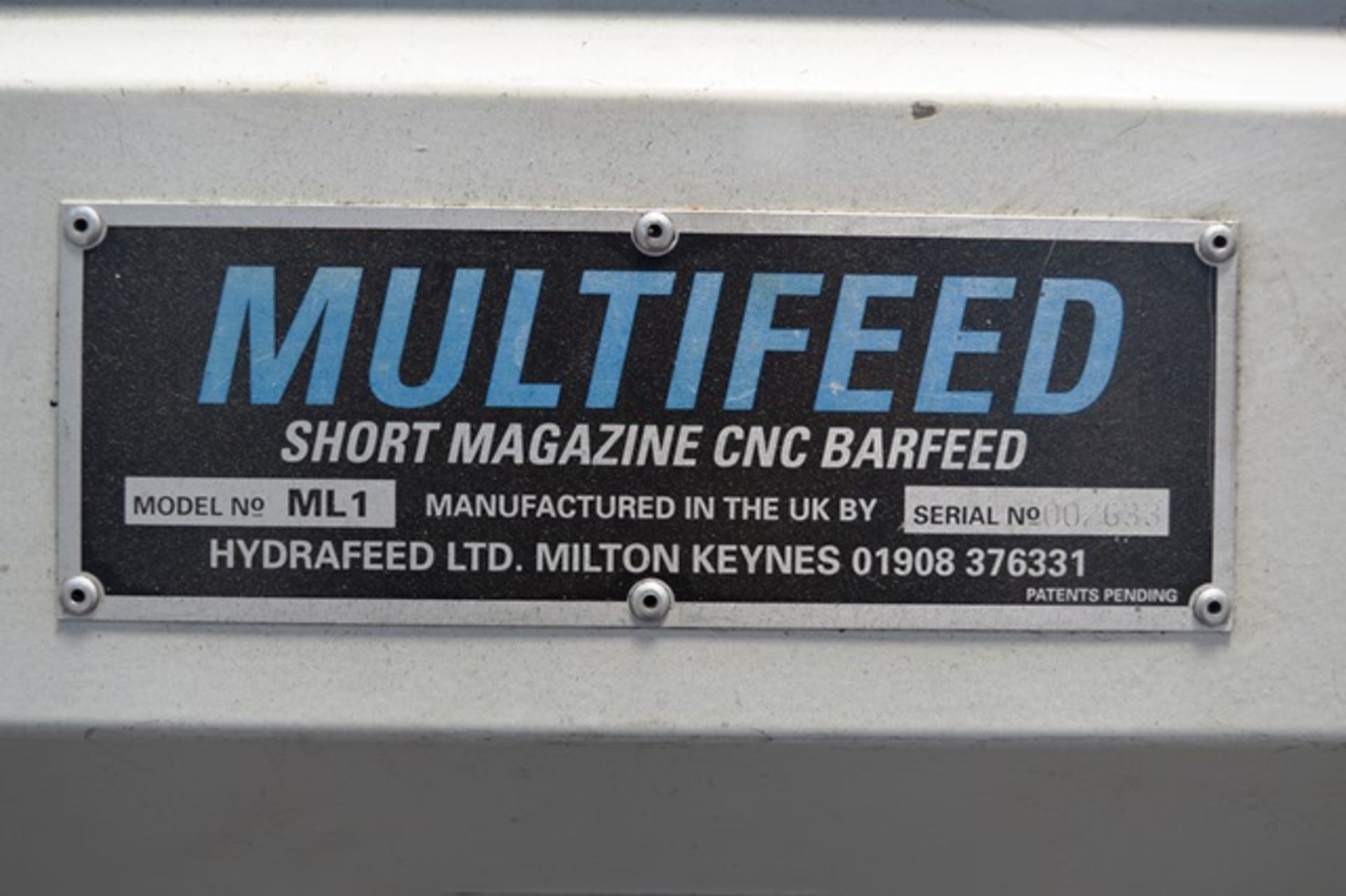 Hydrafeed CNC Bar Feed - Image 3 of 9