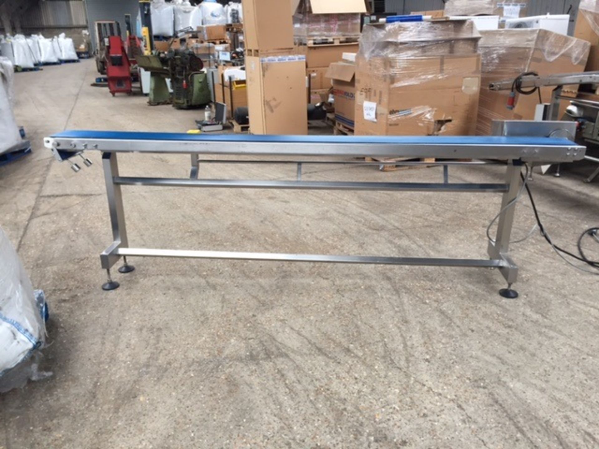 TRANSFER CONVEYOR RUTLAND HANDLING 3 PHASE SIZE 3MX20 CM BELT WIDTH HEIGHT 96 CM ADJUSTABLE - Image 2 of 4