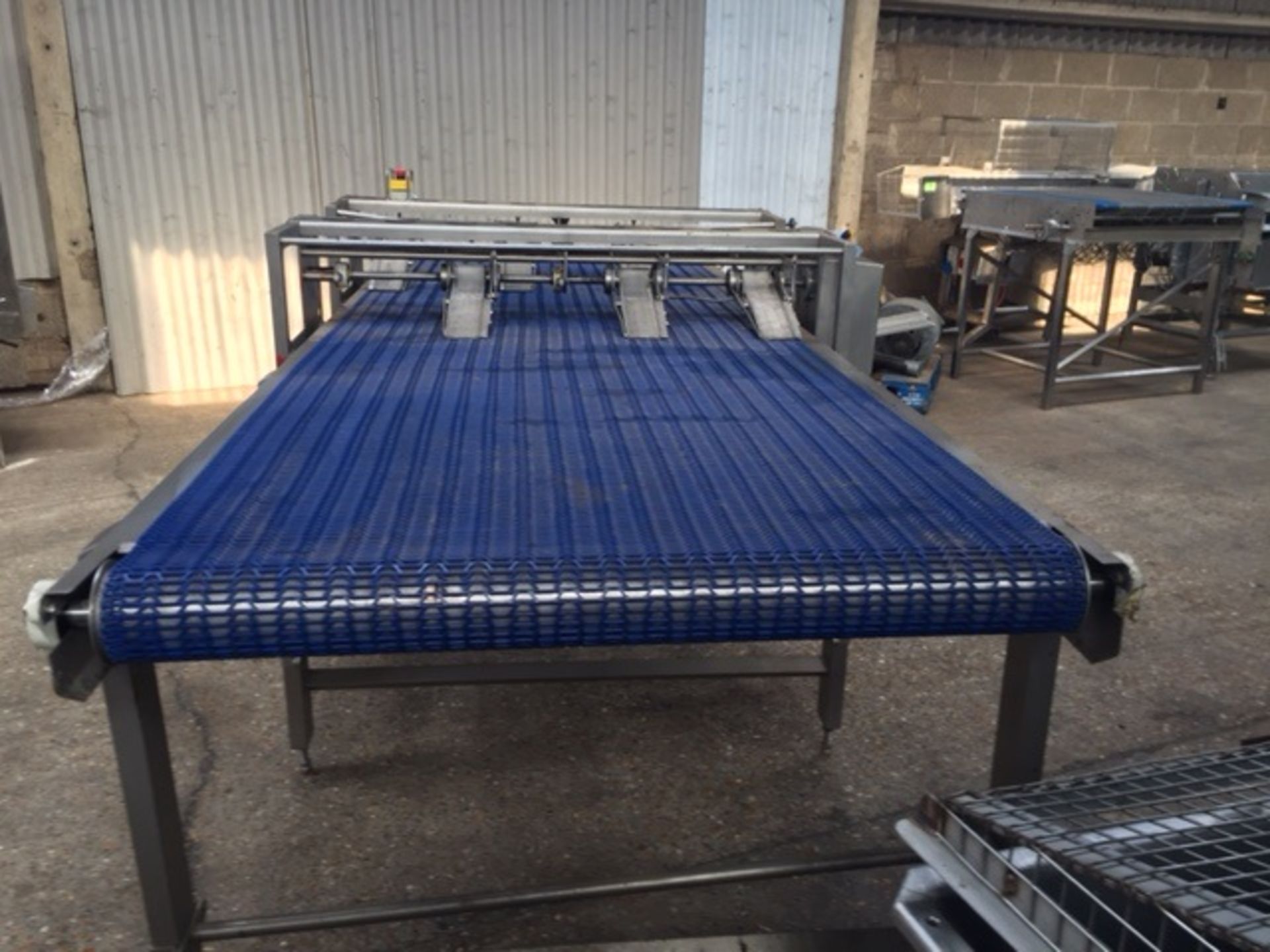 CONVEYOR FOR FLAT MEAT OR SIMILAR WITH TOP HOLD DOWN BELTS - Image 2 of 4