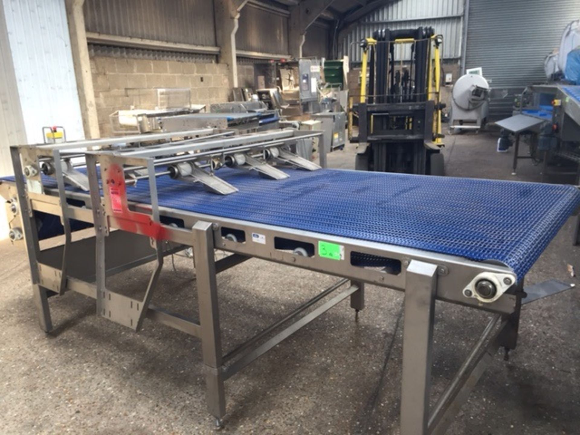 CONVEYOR FOR FLAT MEAT OR SIMILAR WITH TOP HOLD DOWN BELTS - Image 3 of 4