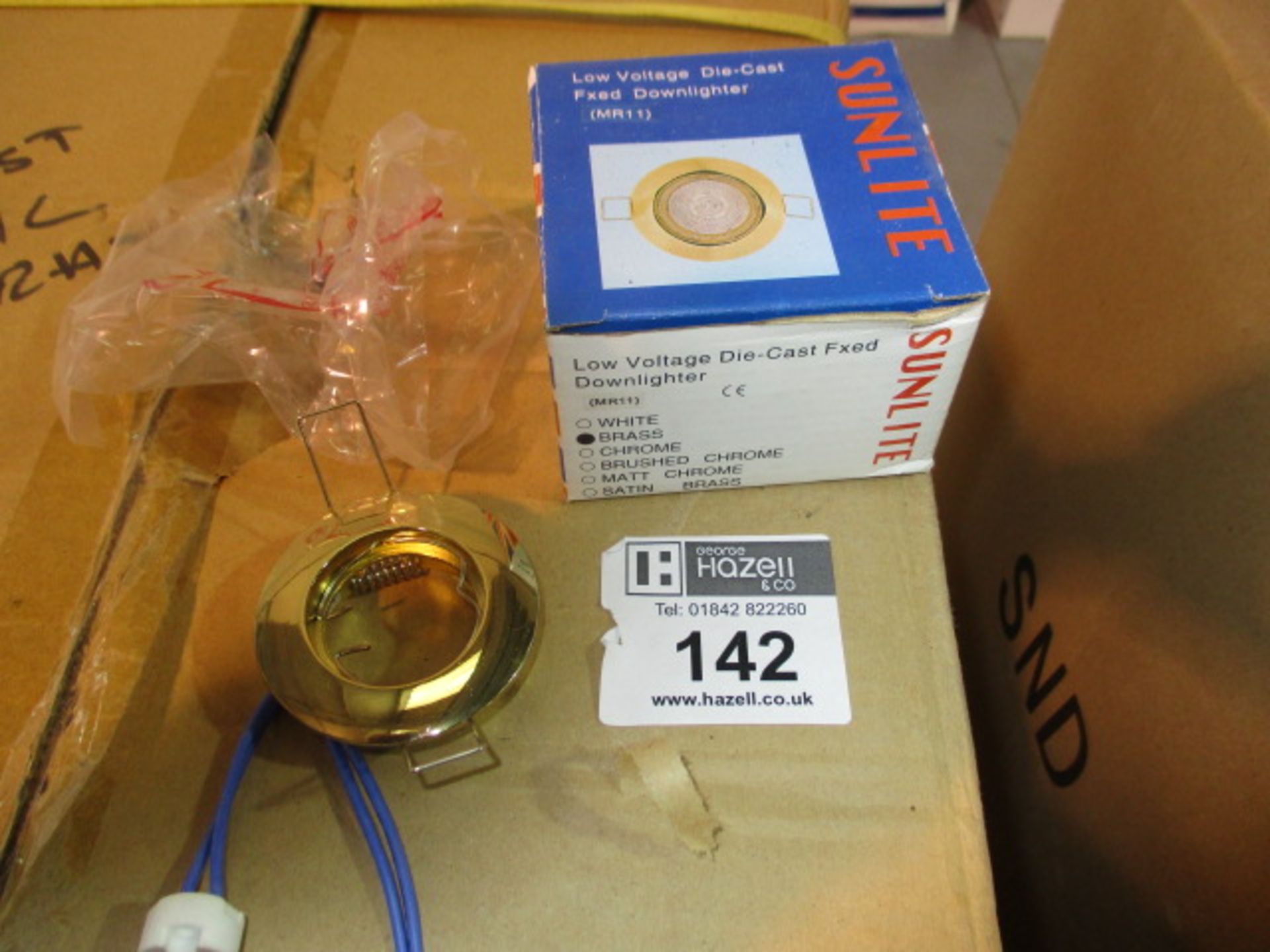 50 X MR11 BRASS DOWNLIGHTS