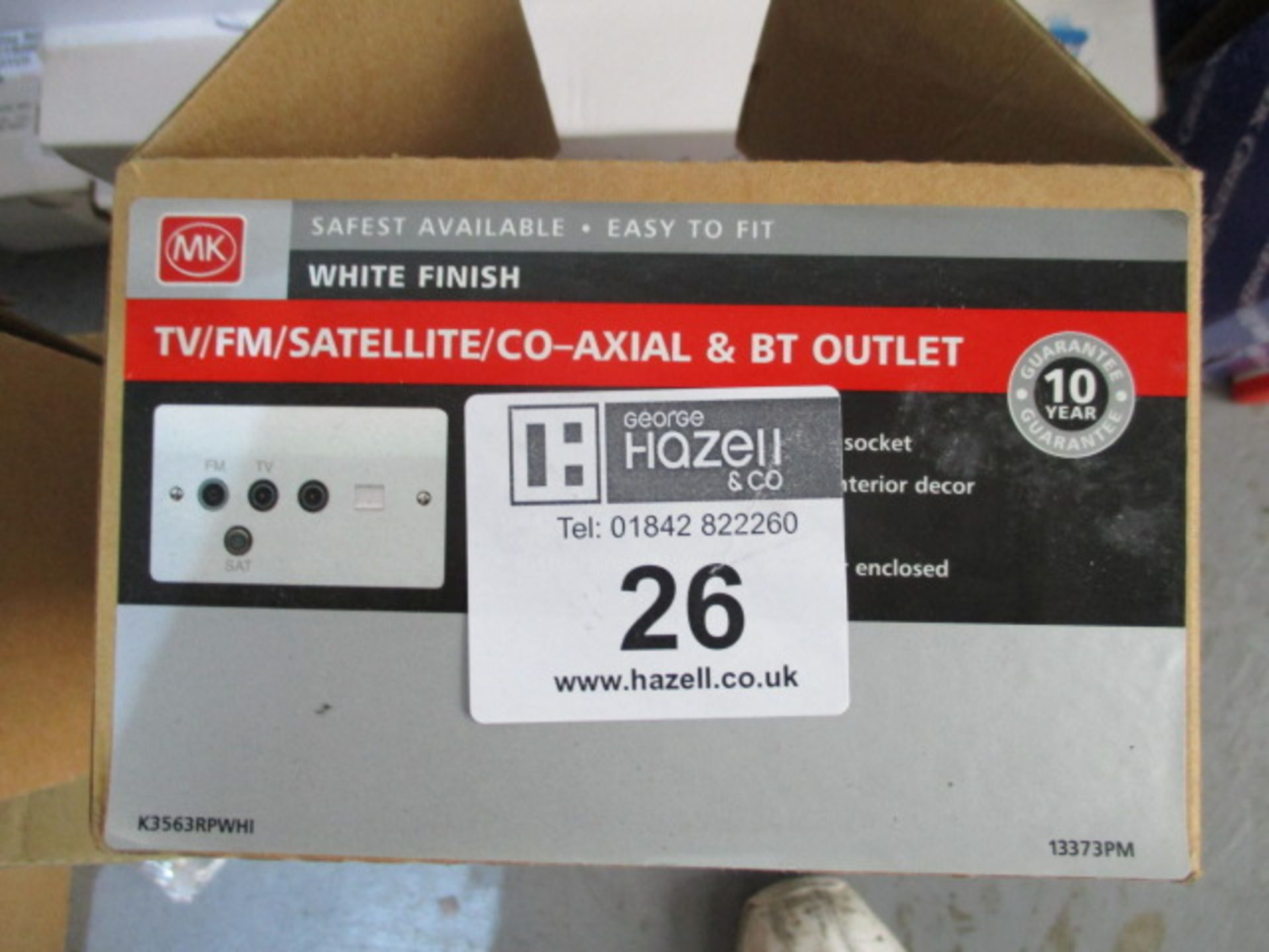 20 X MK3563 SOCKET TV/FM/SAT + TELEPHONE