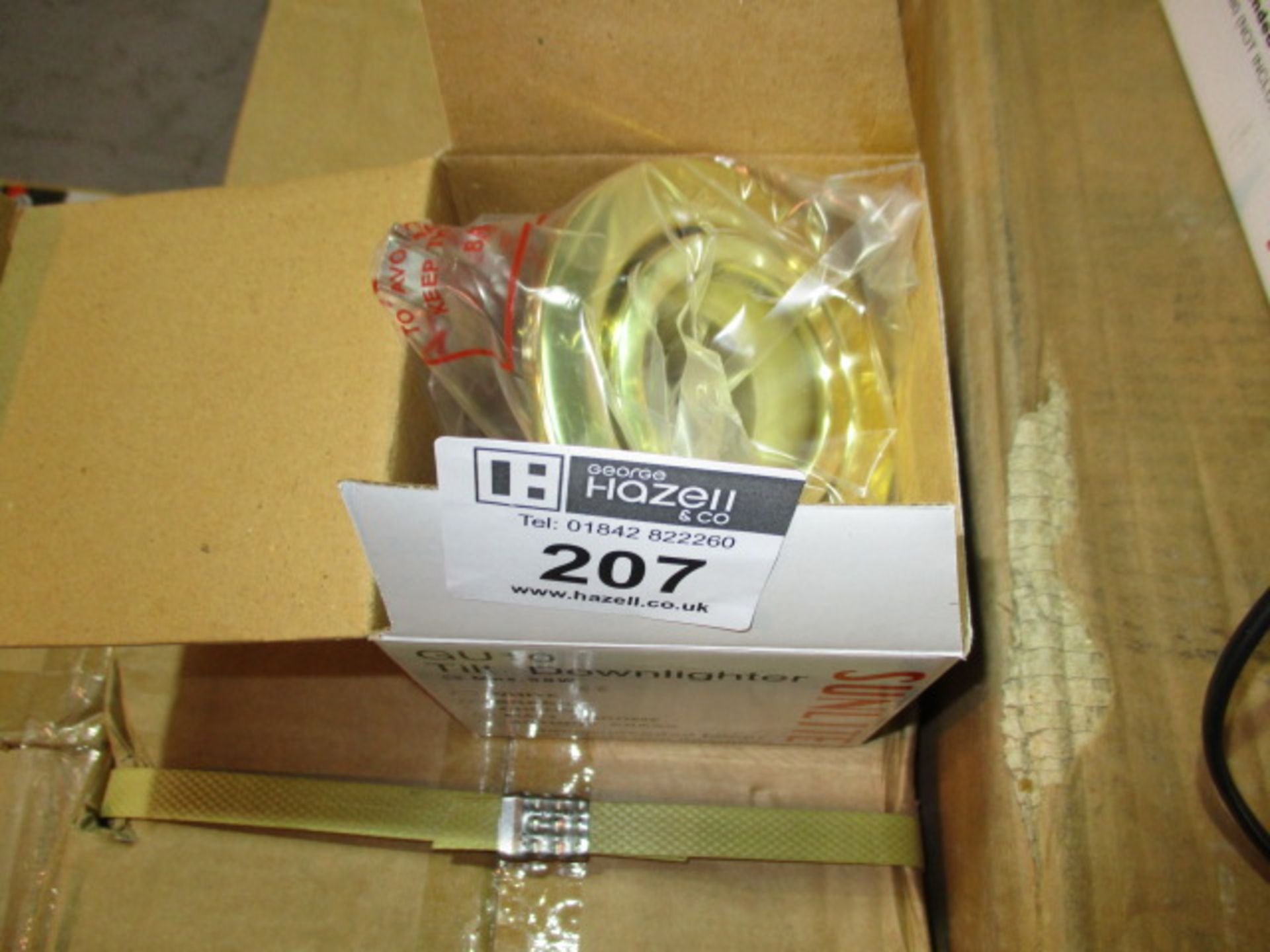 50 GU10 DOWNLIGHT TILT BRASS