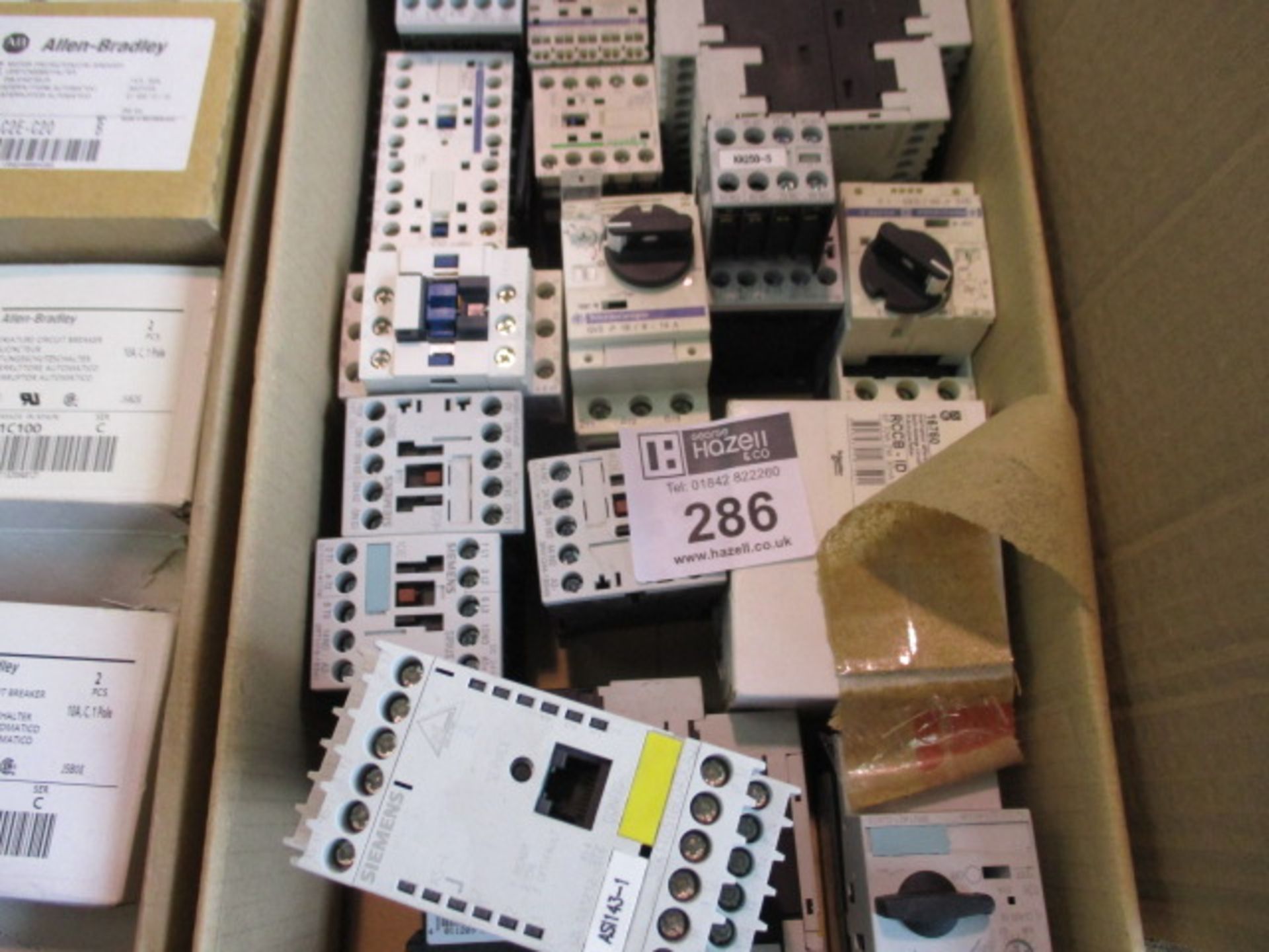 MIXED BOX OF MCB AND CONTACTORS