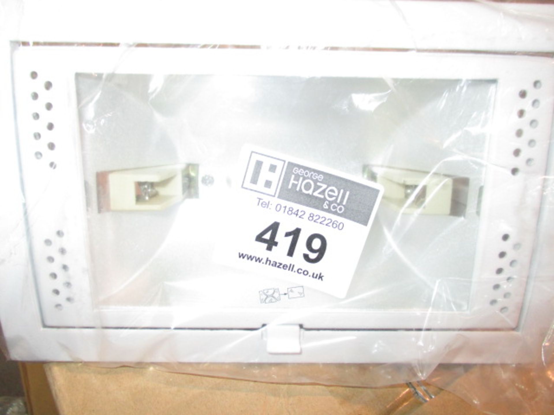 20 X SQUARE DOWNLIGHTS WHITE