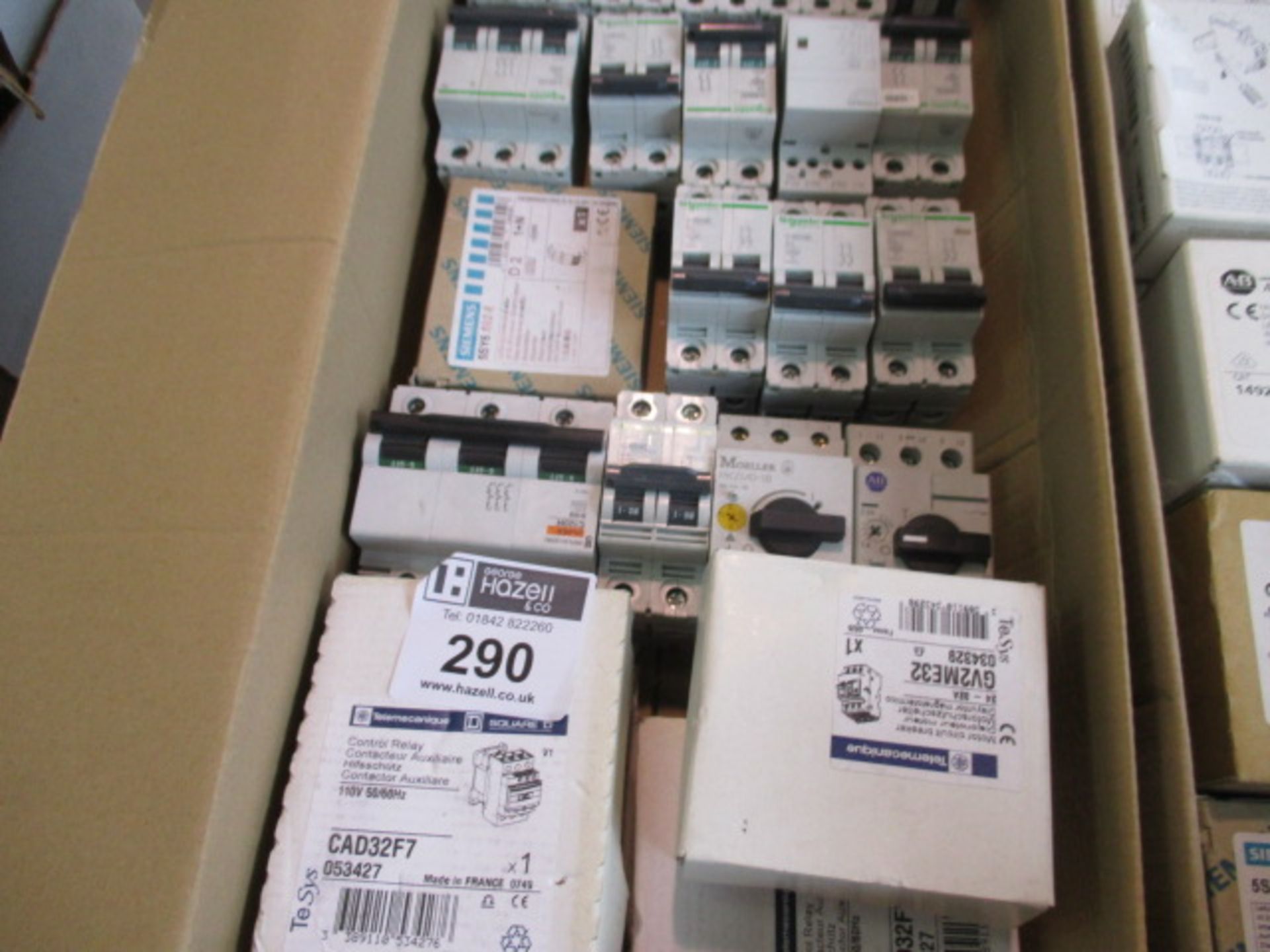 MIXED BOX OF MCB AND CONTACTORS