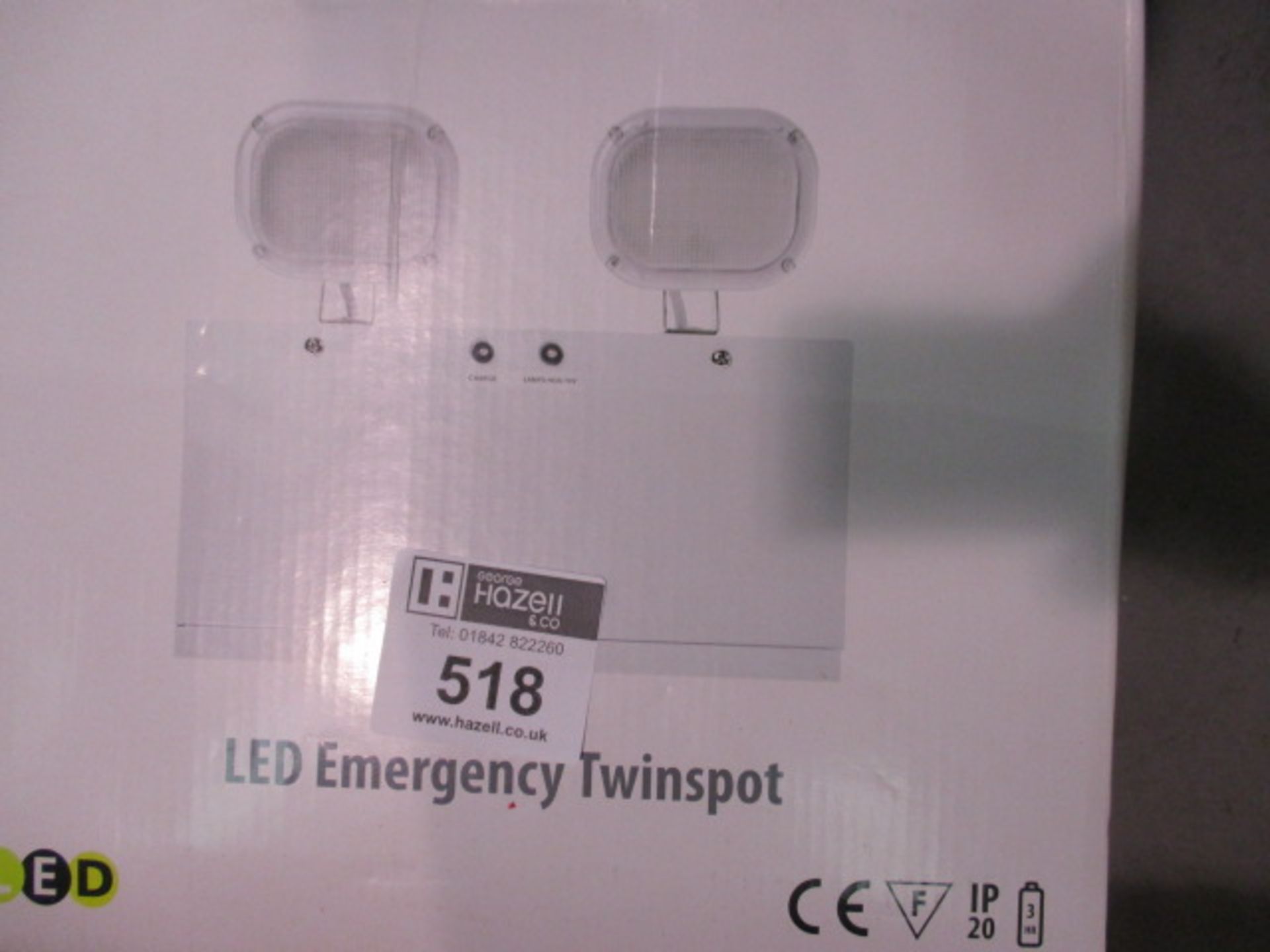 2 X LED EMERGENCY TWIN SPOTLIGHTS