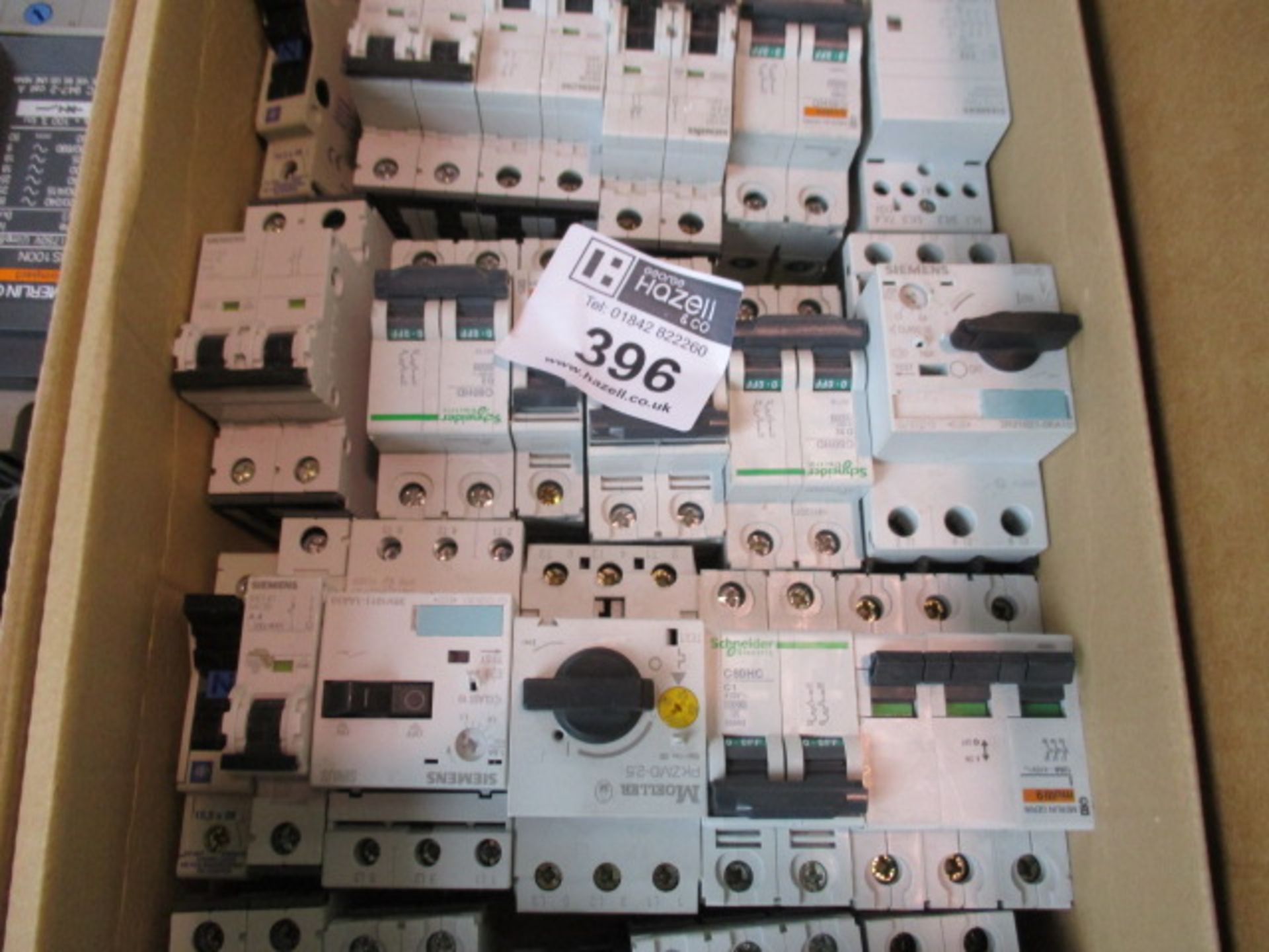 BOX OF MIXED MCB AND CONTACTORS