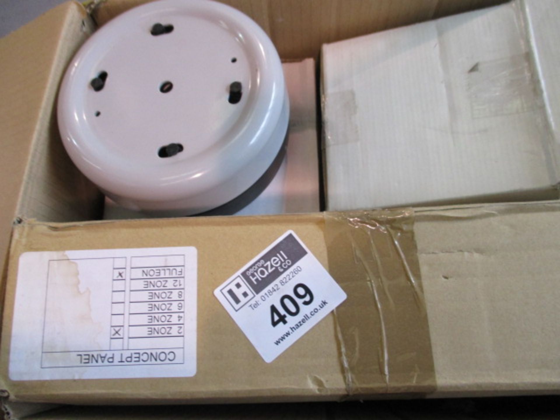 BOX OF MIXED FIRE ALARM GOODS