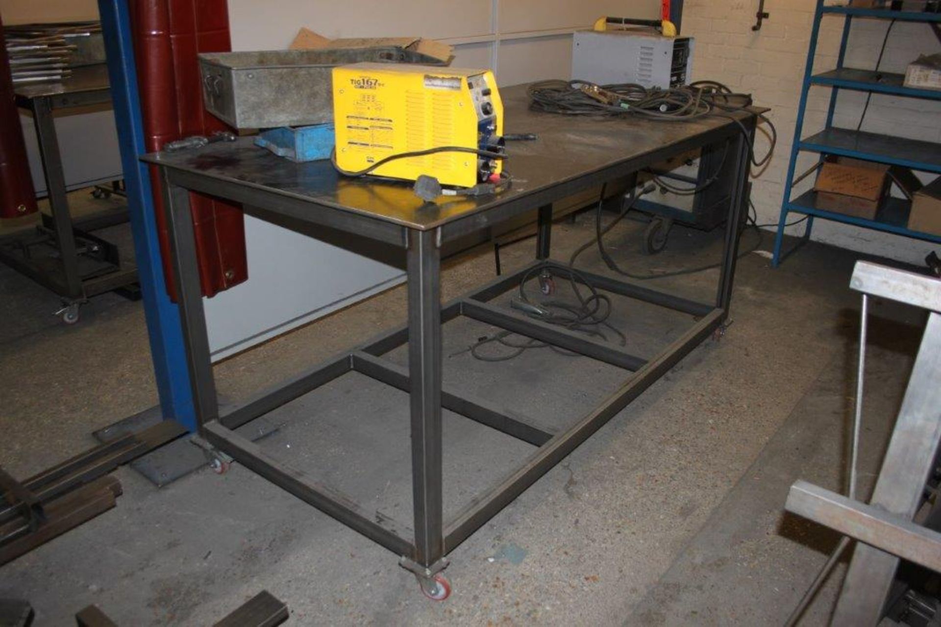 1000MM X 2000MM STEEL BENCHES ON WHEELS