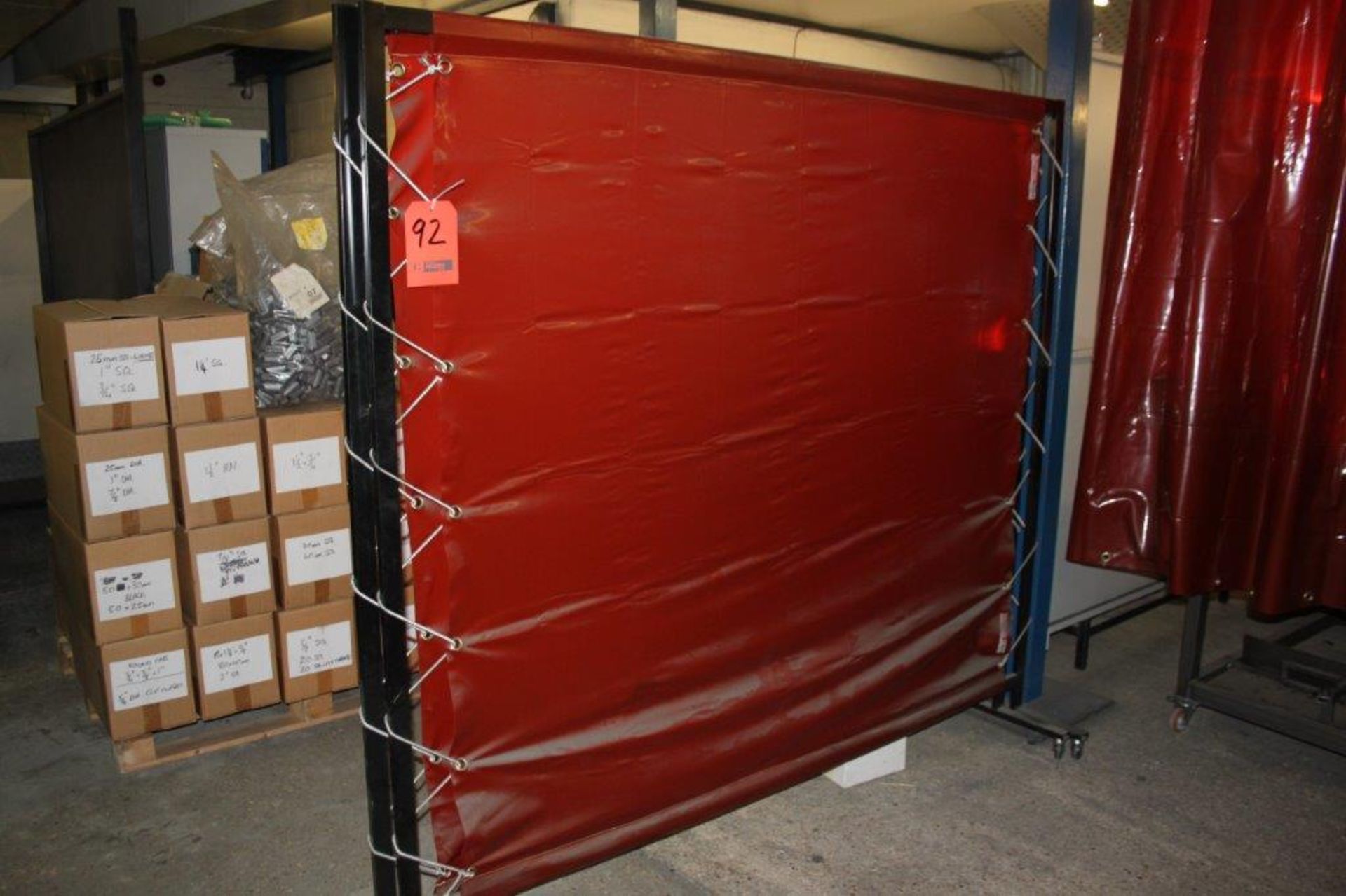 2 X 1800 X 2000MM WHEELED WELDING SCREEN