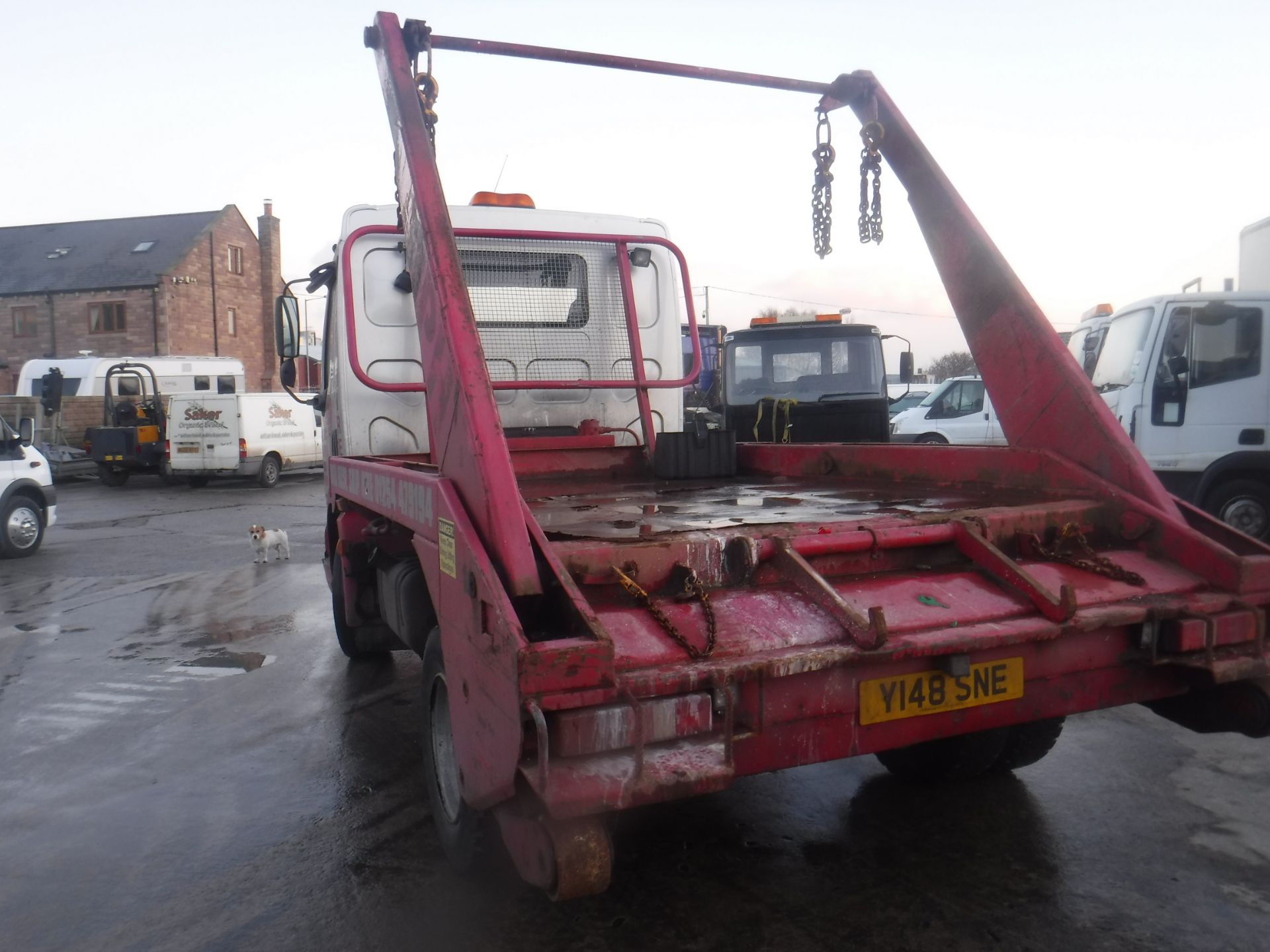 y reg daf 45.130 71/2 ton road runner skip lorry drive on car licence 468295km good runner - Image 4 of 5