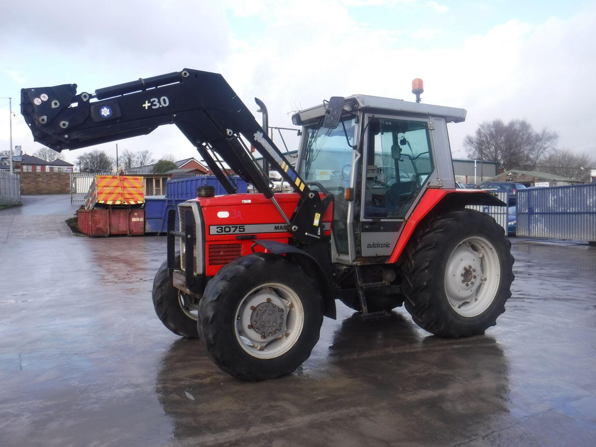 massey ferguson dynashift 3075 autotronic tractor 05515 miles very good runner