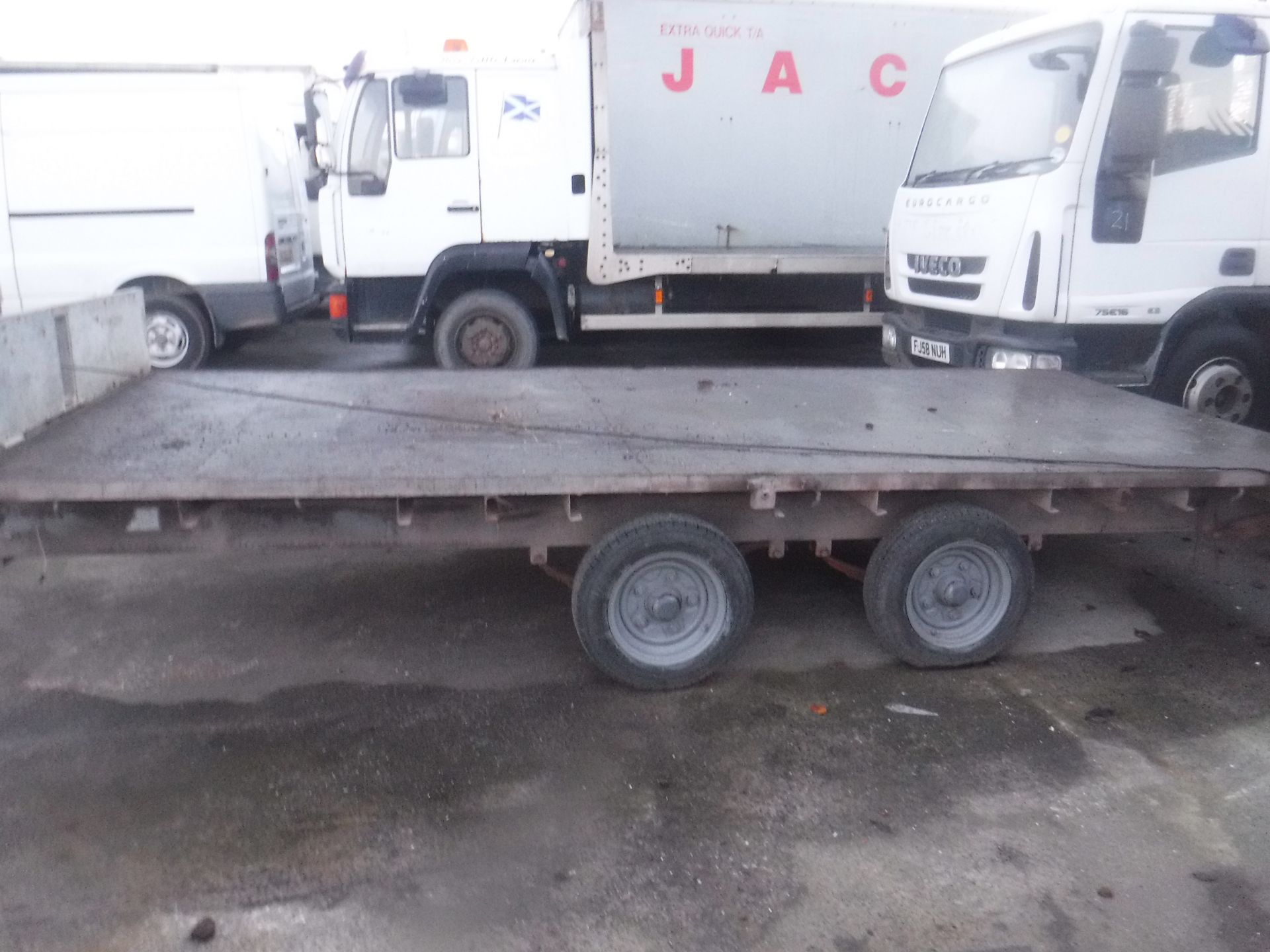 ifor williams flatbed trailer with winch - Image 3 of 3