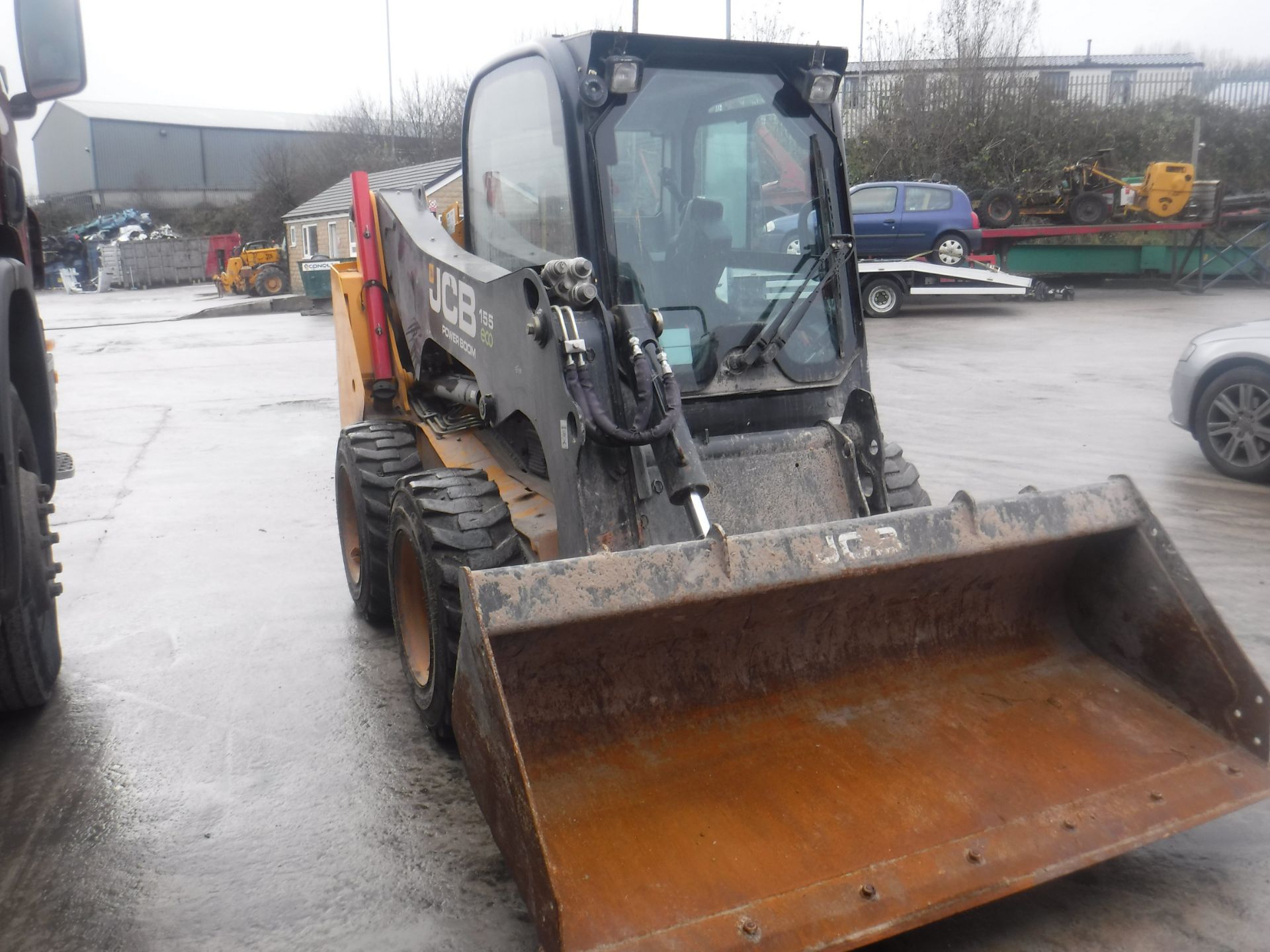 jcb 155 eco p speed high flow skid steer power boom 2016 like new - Image 5 of 5