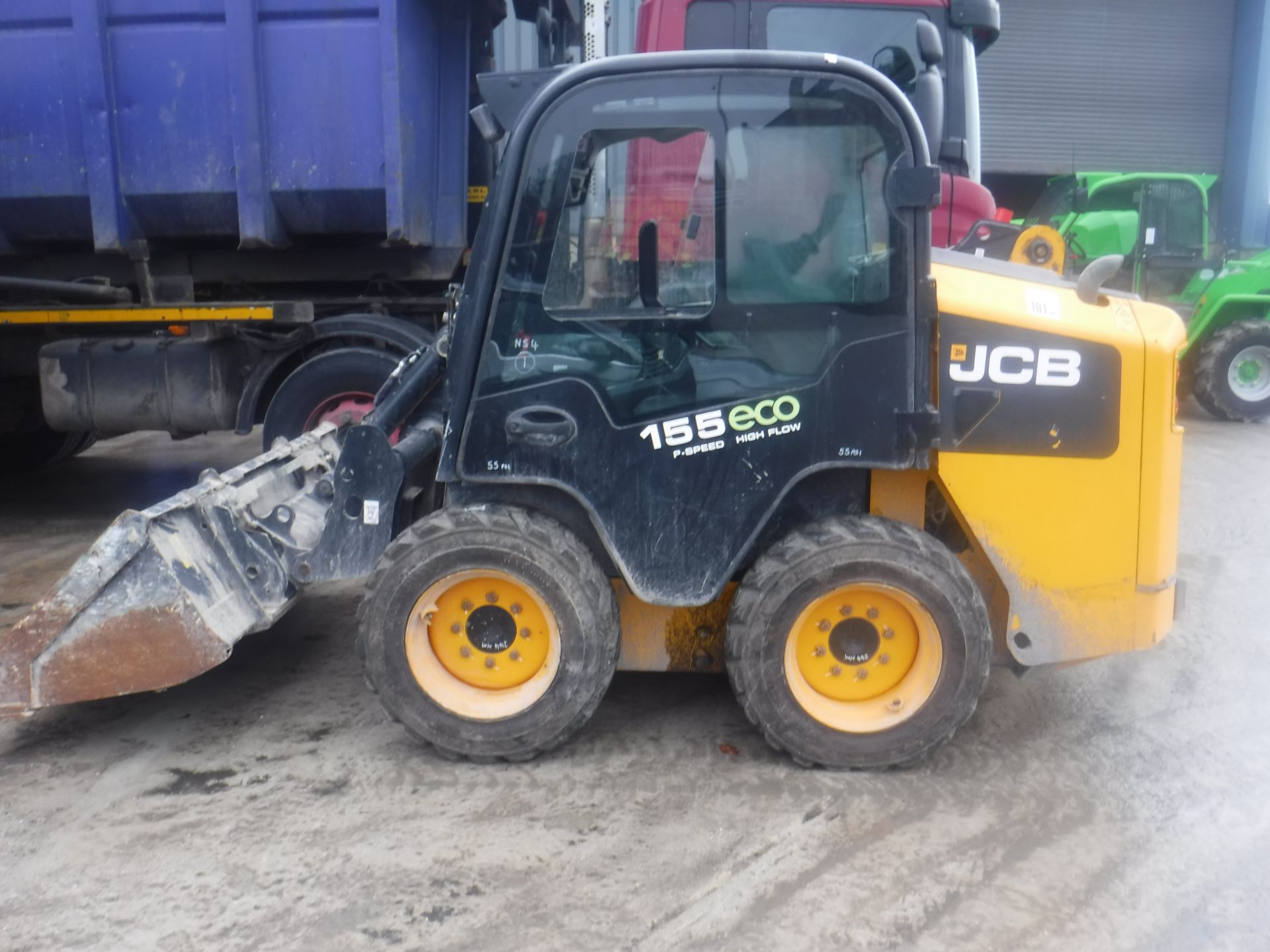 jcb 155 eco p speed high flow skid steer power boom 2016 like new