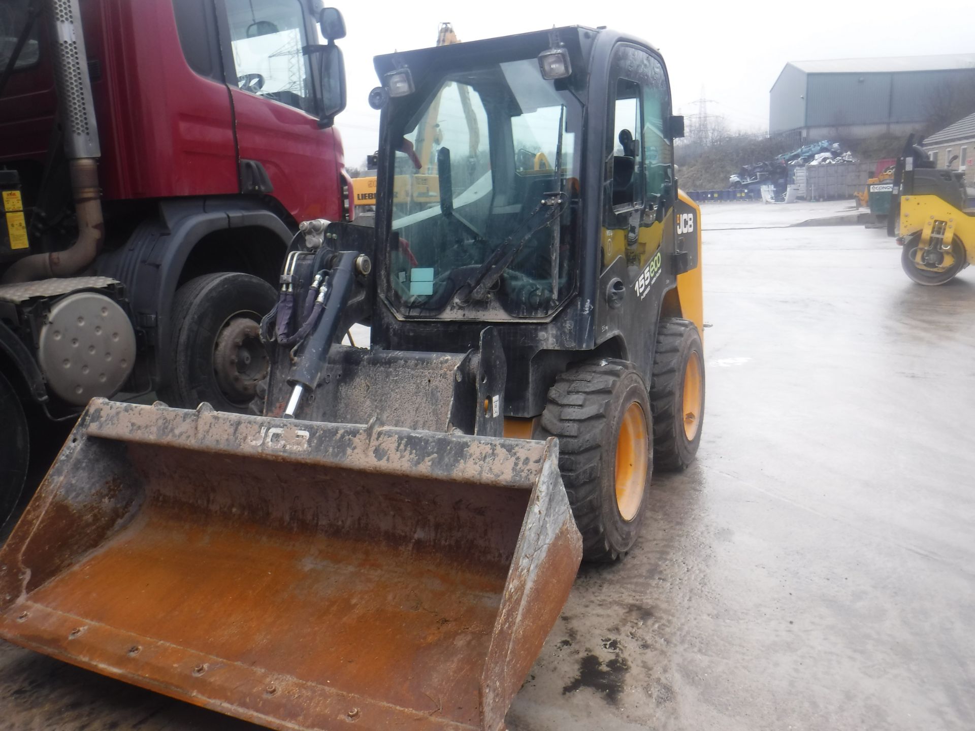 jcb 155 eco p speed high flow skid steer power boom 2016 like new - Image 2 of 5