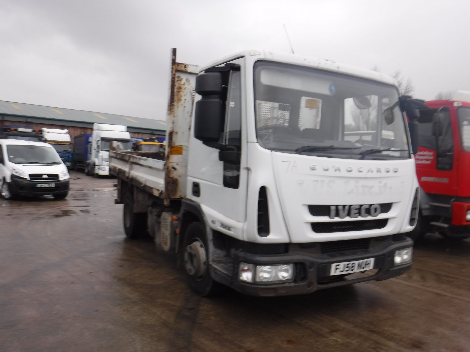 2008 iveco eurp cargo 75e16 303225km tipper towbar good runner v5 here 7500kg drive on a car