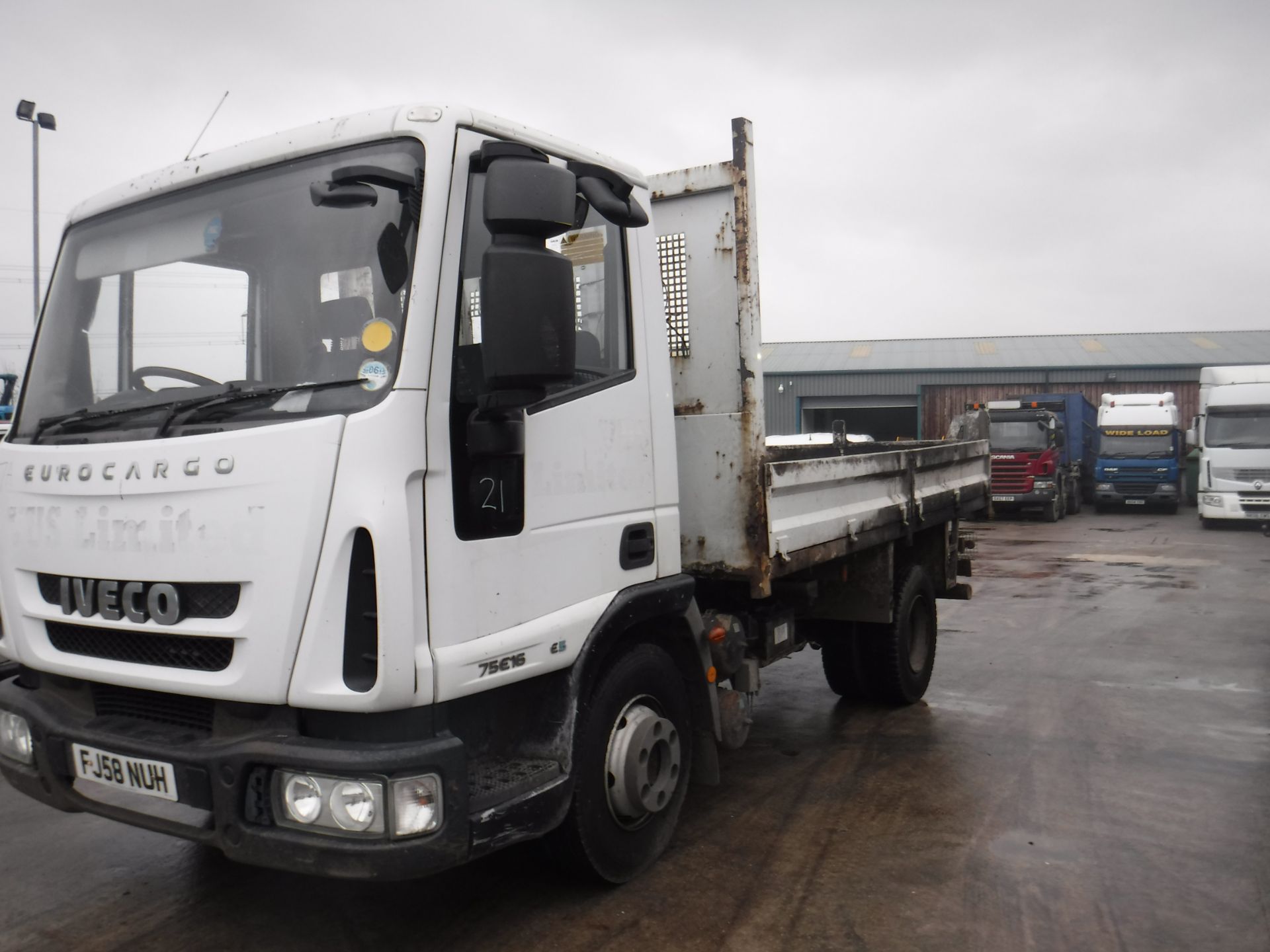 2008 iveco eurp cargo 75e16 303225km tipper towbar good runner v5 here 7500kg drive on a car - Image 3 of 5