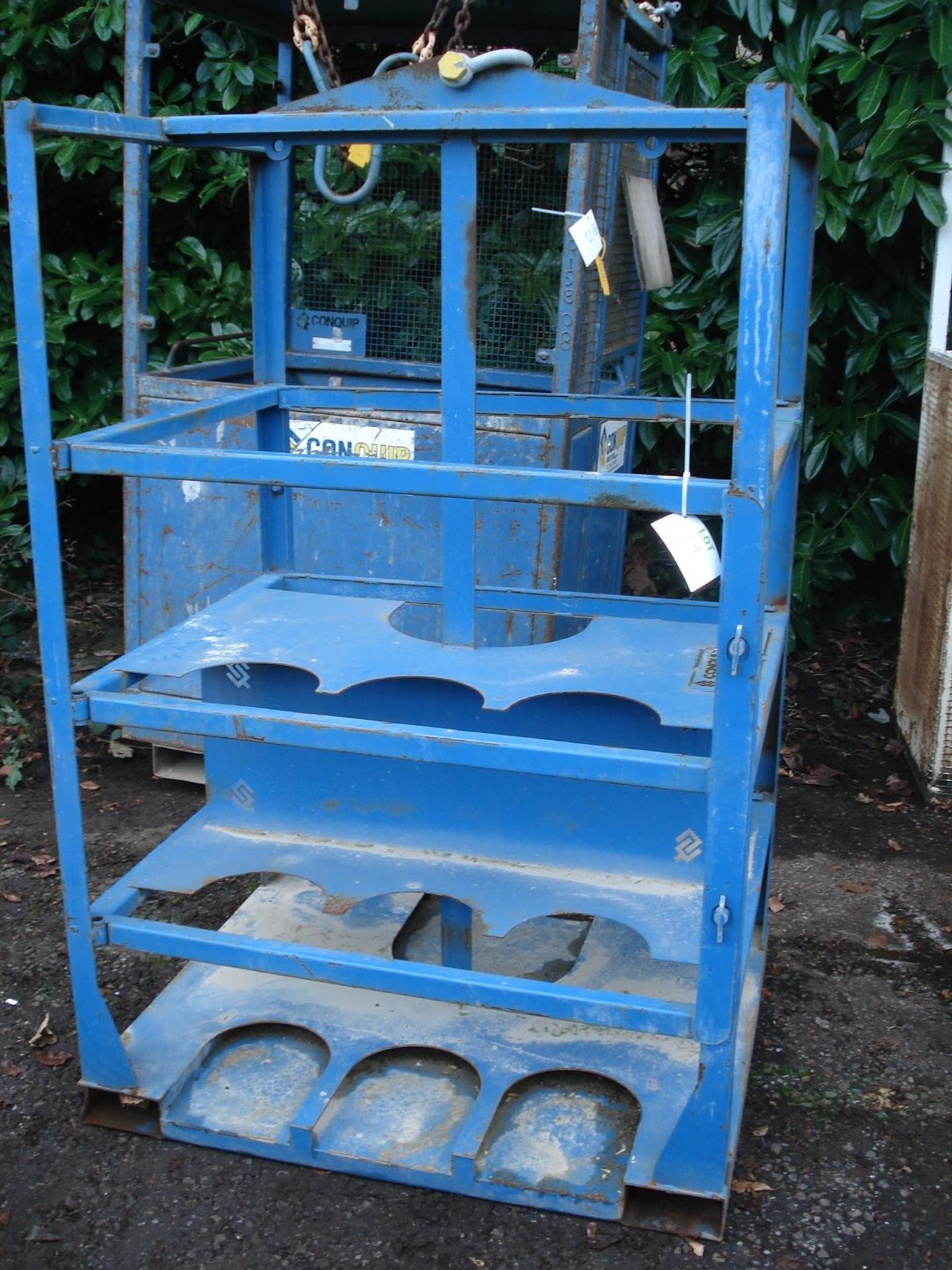 Blue Conquip cylinder cage