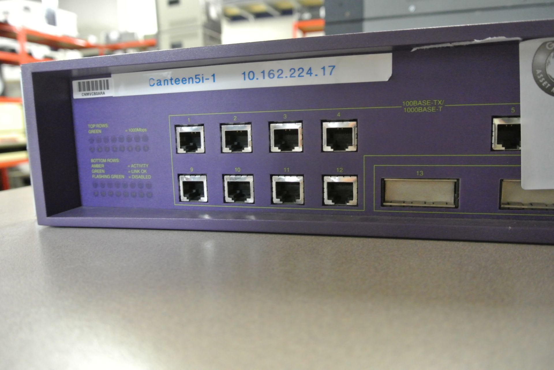 EXTREME Networks Summit 5i 12-Port Gigabit + 4 GBIC Slots Switch 11502 - Image 3 of 5