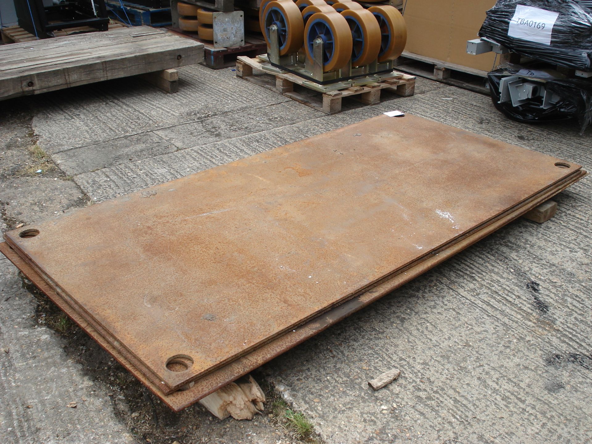 4 x Steel Road Plates - 8ft x 4ft x 1cm - Image 3 of 3