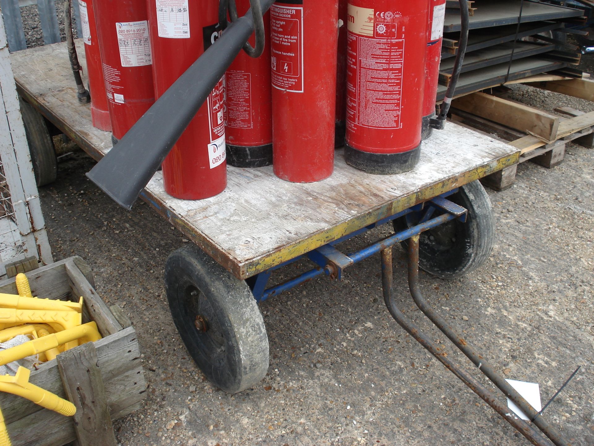 4 Wheeled Pull Along Cart - Solid Tyres - Base Measures 183cm x 91cm - Image 2 of 2