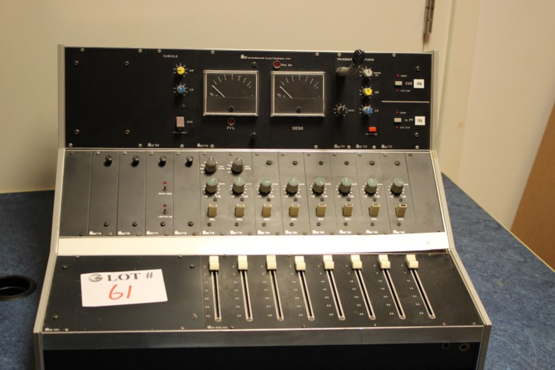 Glensound GSL8A Broadcast Mixing Desk - 8 Channels with Multiple PFL Modules - Very rare and - Image 2 of 3