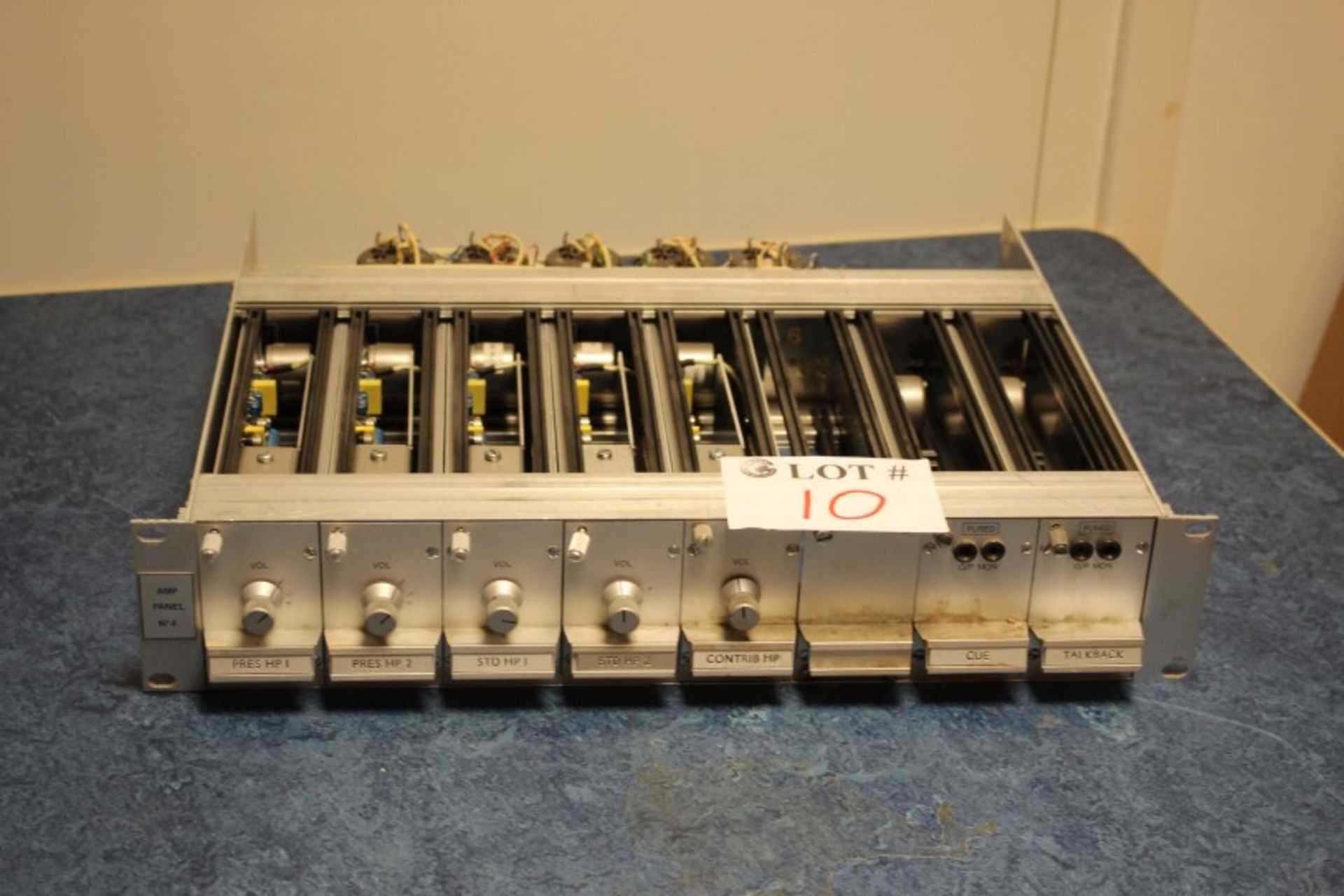 BBC Made Vintage Radio Broadcasting Amp Panel - With 5 x AM5/23 G.P Amplifier Modules & 2 x AM7/12