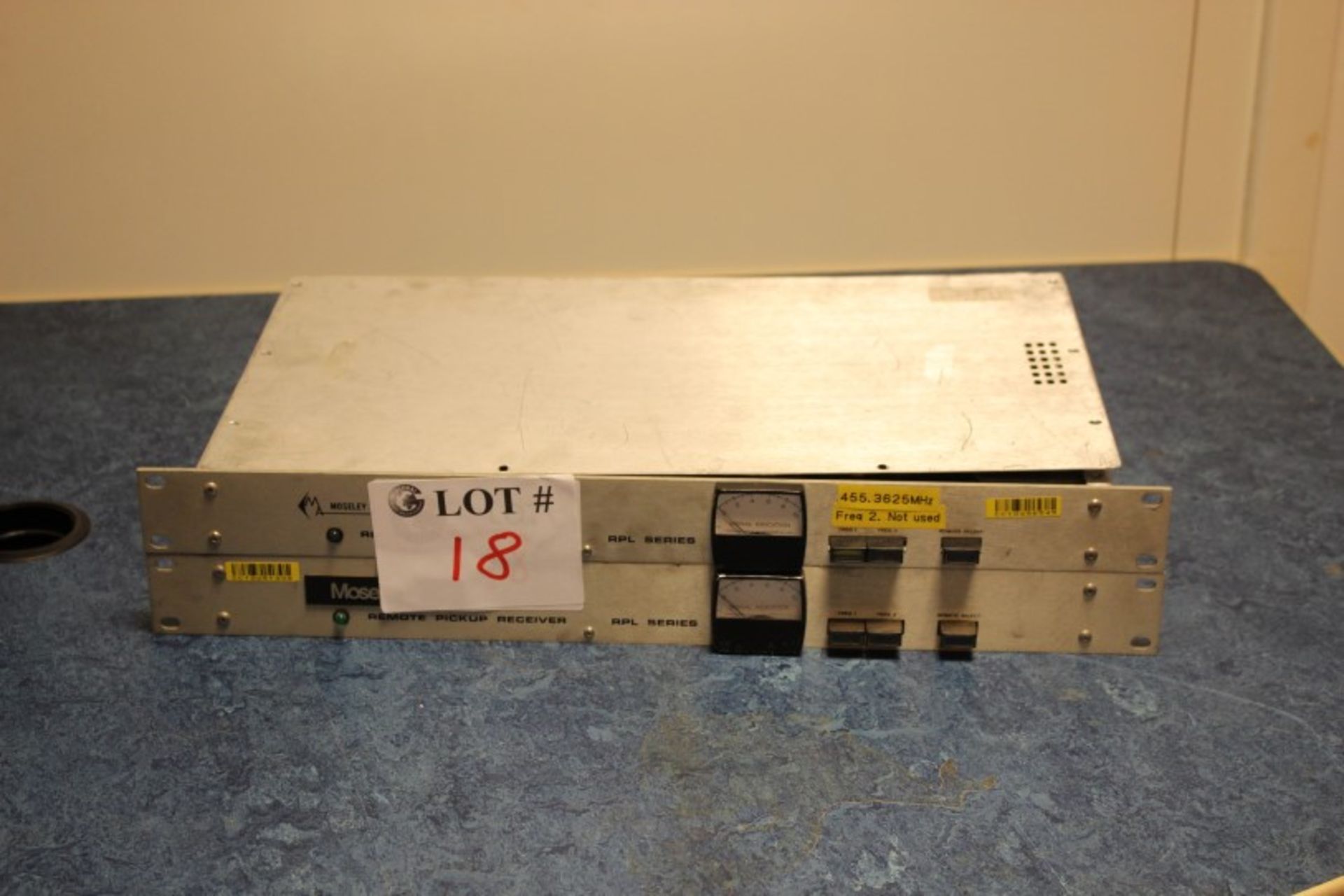 2 x Moseley Associates Inc. Remote Pickup Receiver RPL Series RPL-4C - Vintage Broadcast Receivers